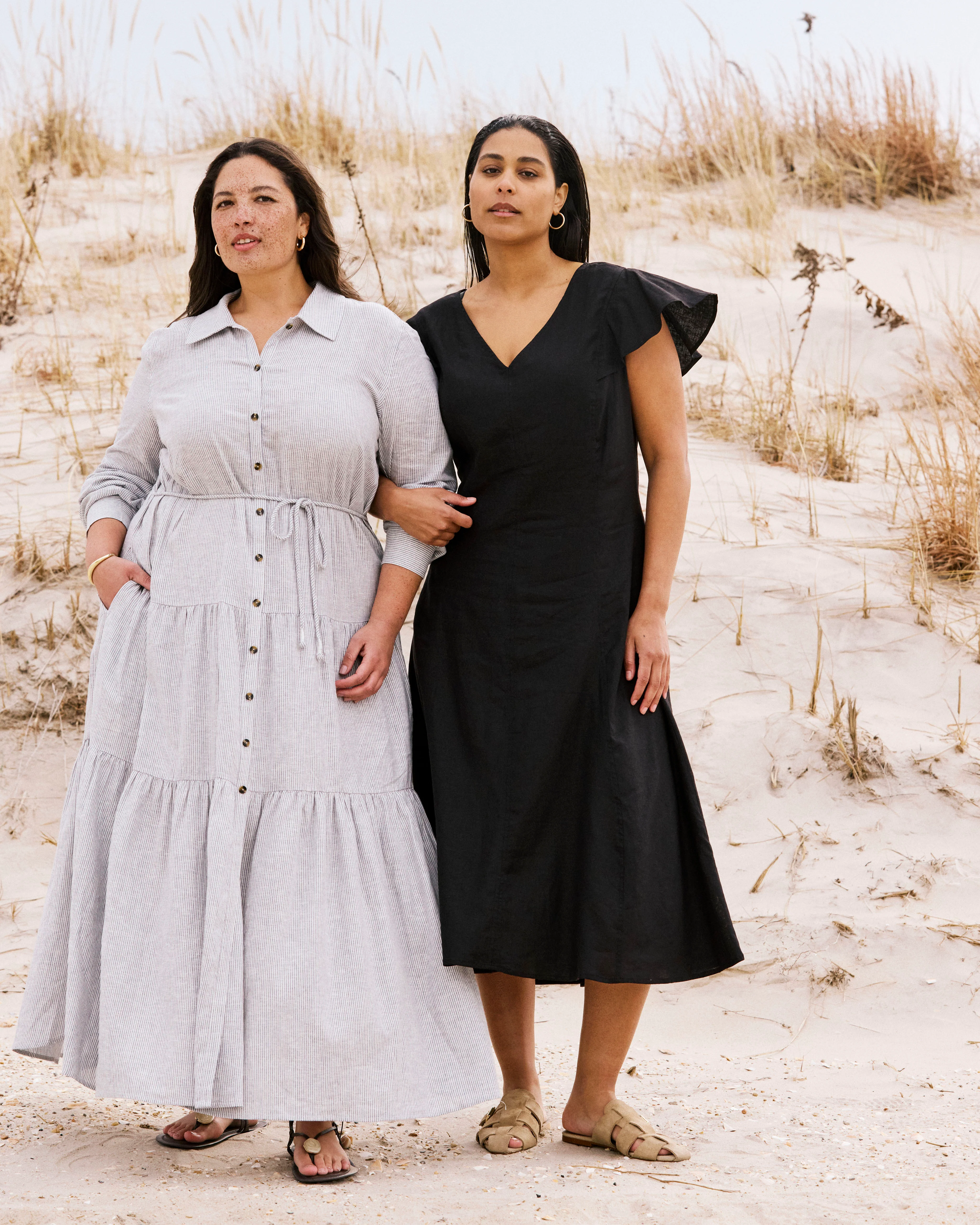 Alix Linen Shirtdress - Beach Stripe - Image 3
