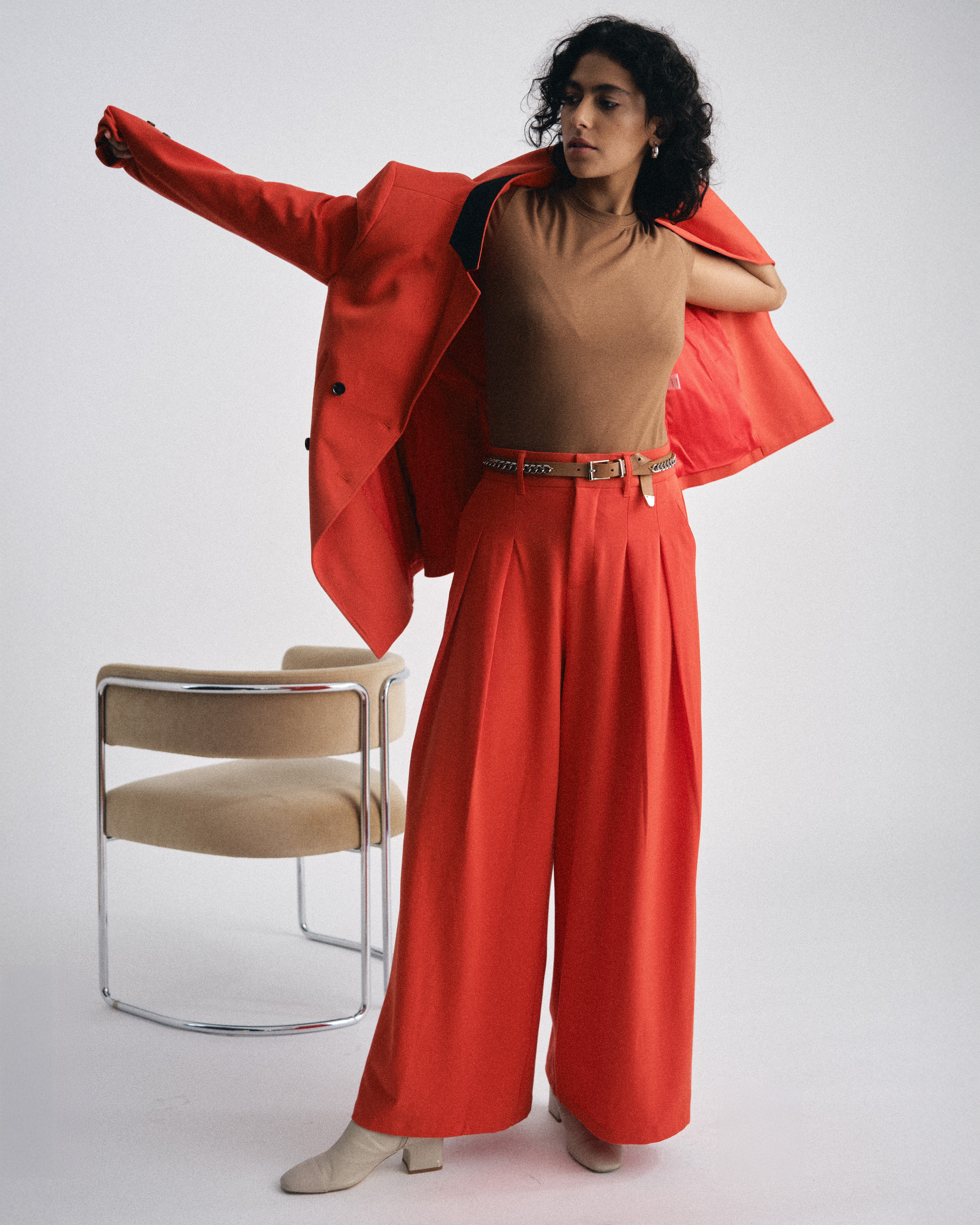 All Day Palais Wide Leg Pants - Poppy - Image 3