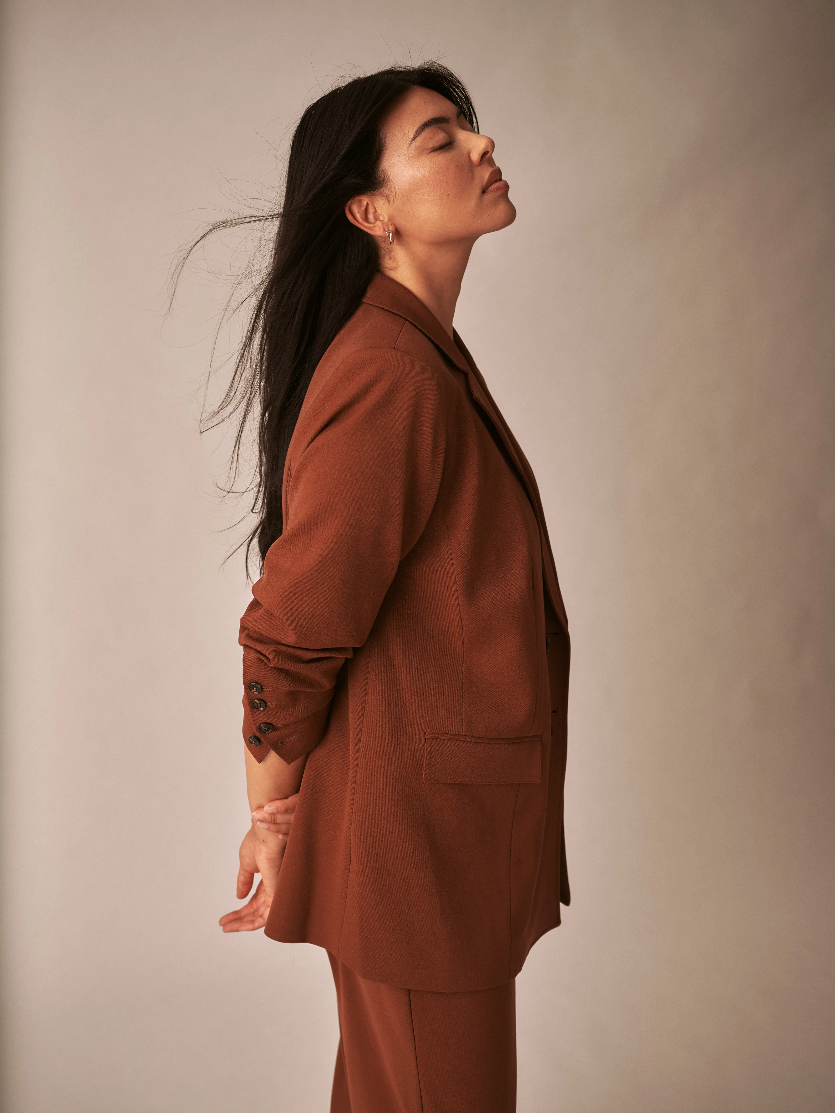 All Day Warren Double Breasted Blazer - Pony - Image 3