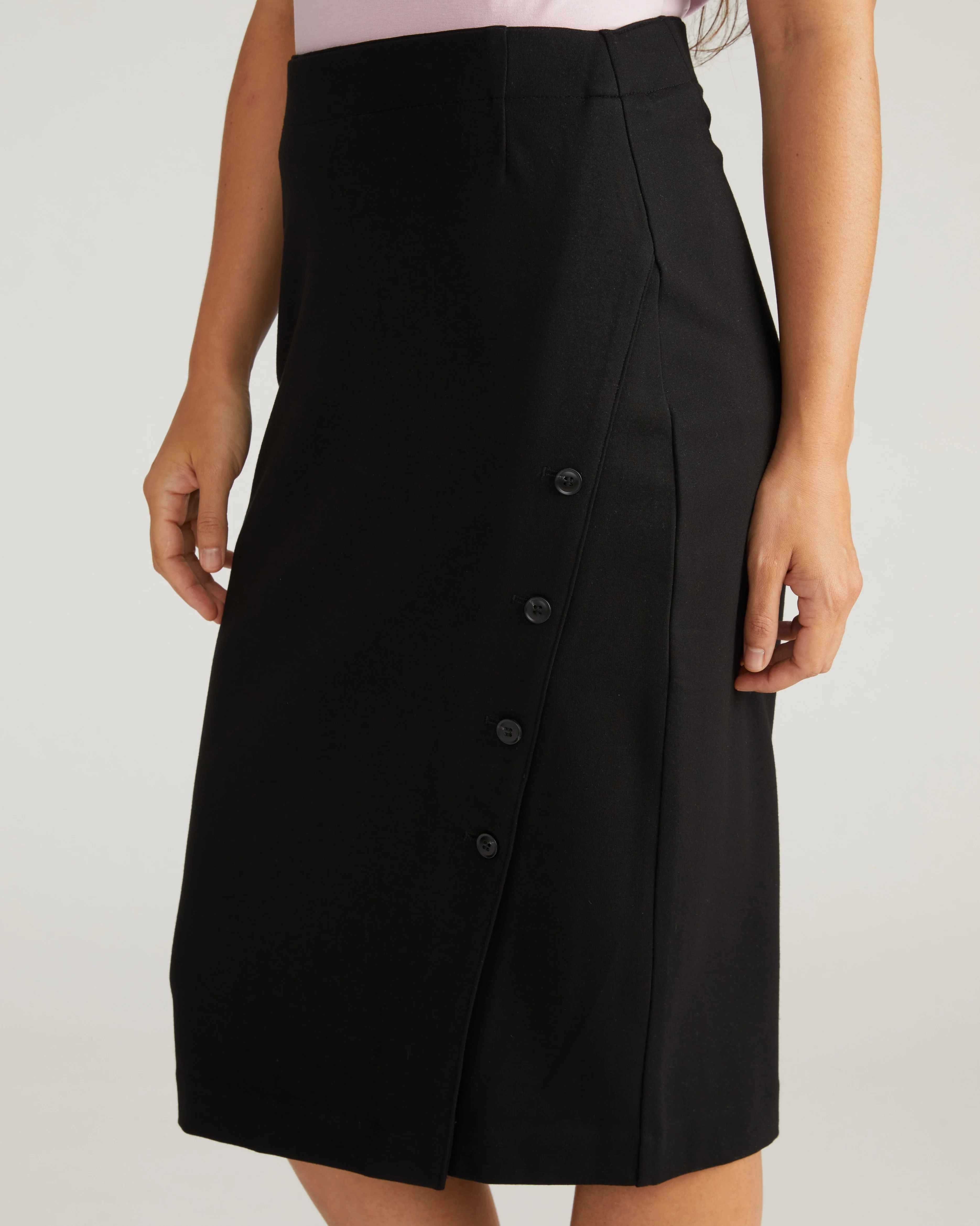 Anya Ponte Skirt - Black - Image 3