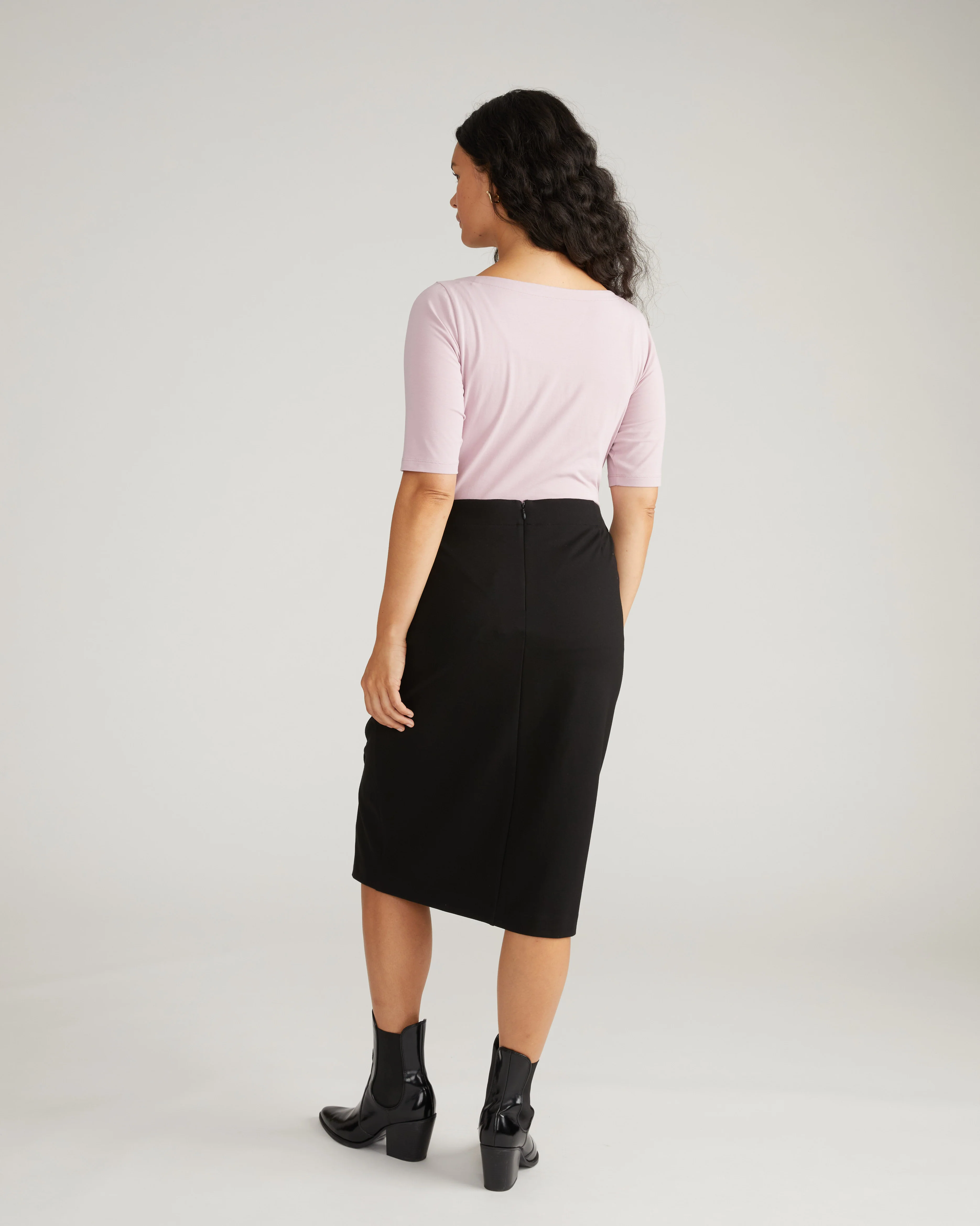 Anya Ponte Skirt - Black - Image 6