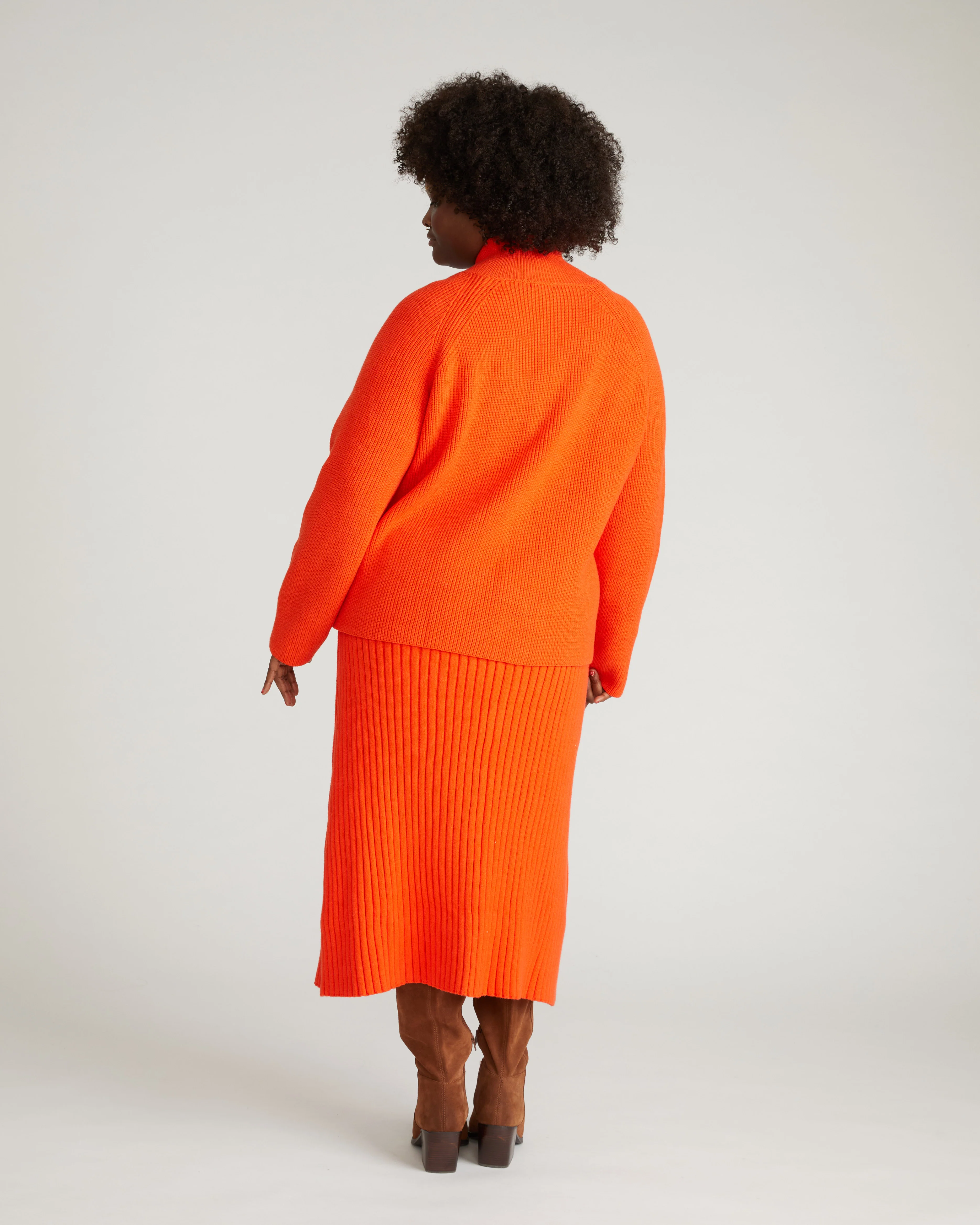 Arly Wrap Neck Sweater - Poppy - Image 5