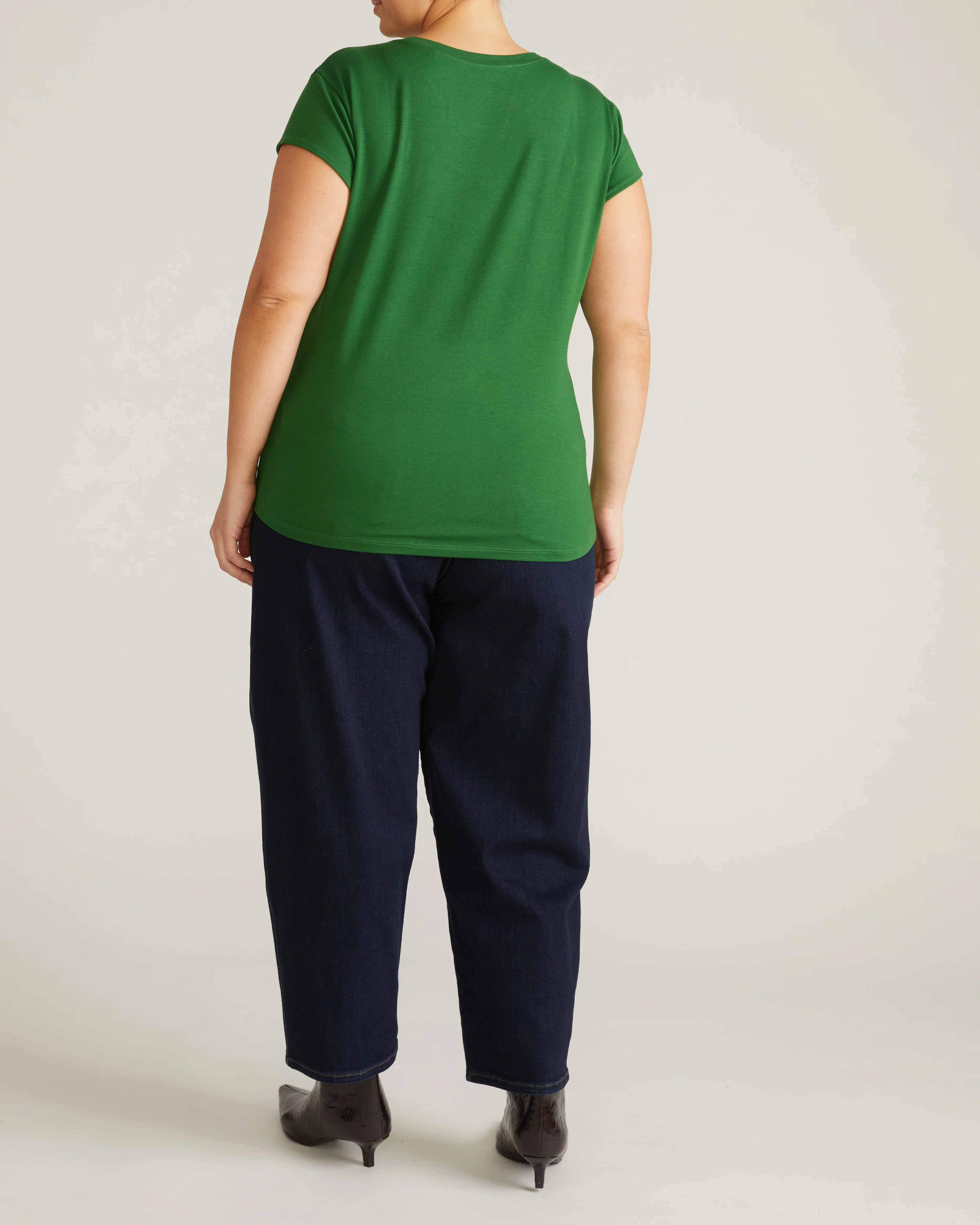 Ashley Cap Sleeve Tee - Green Park - Image 6