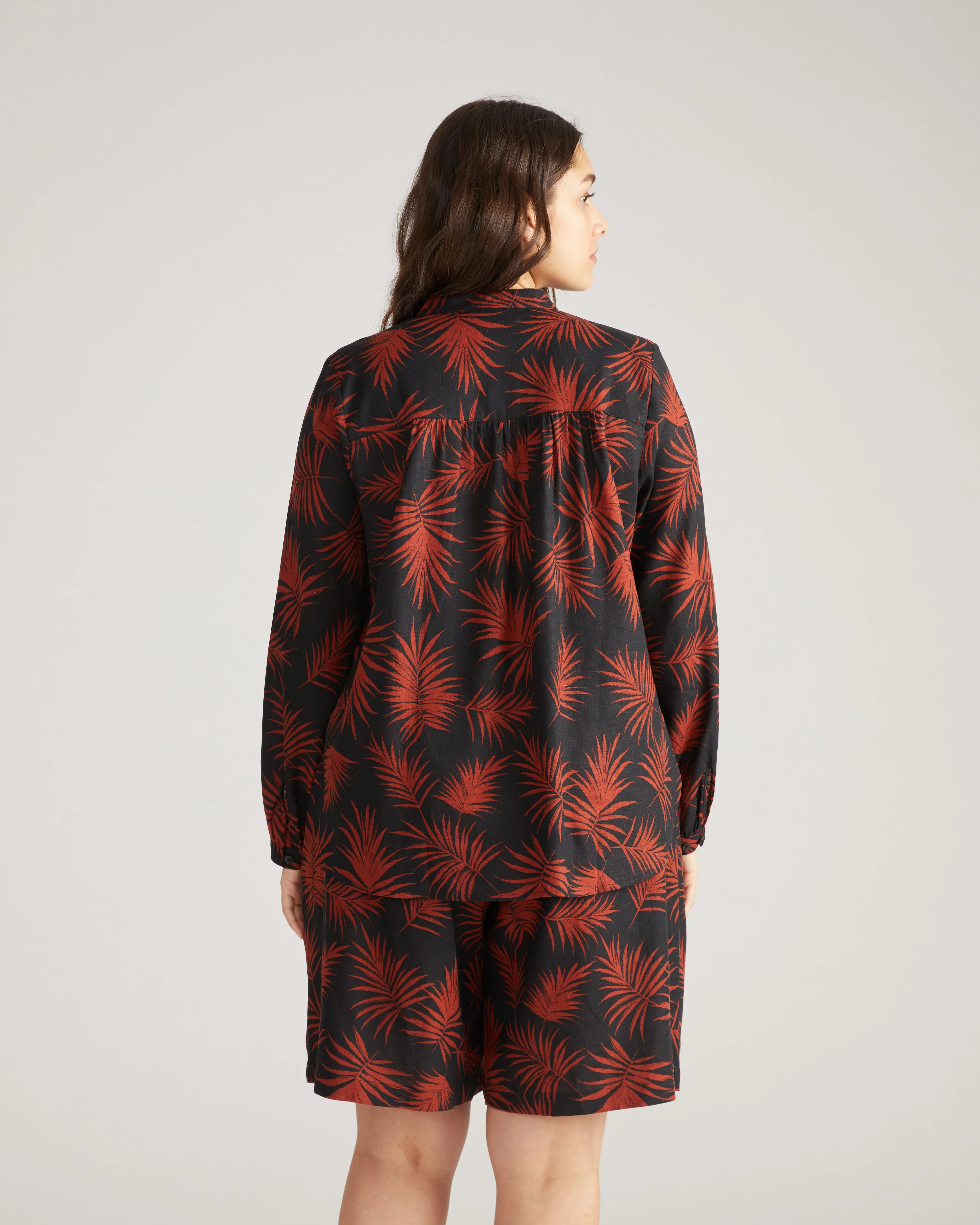 Avalon Linen Blouse - Bohem Print - Image 3