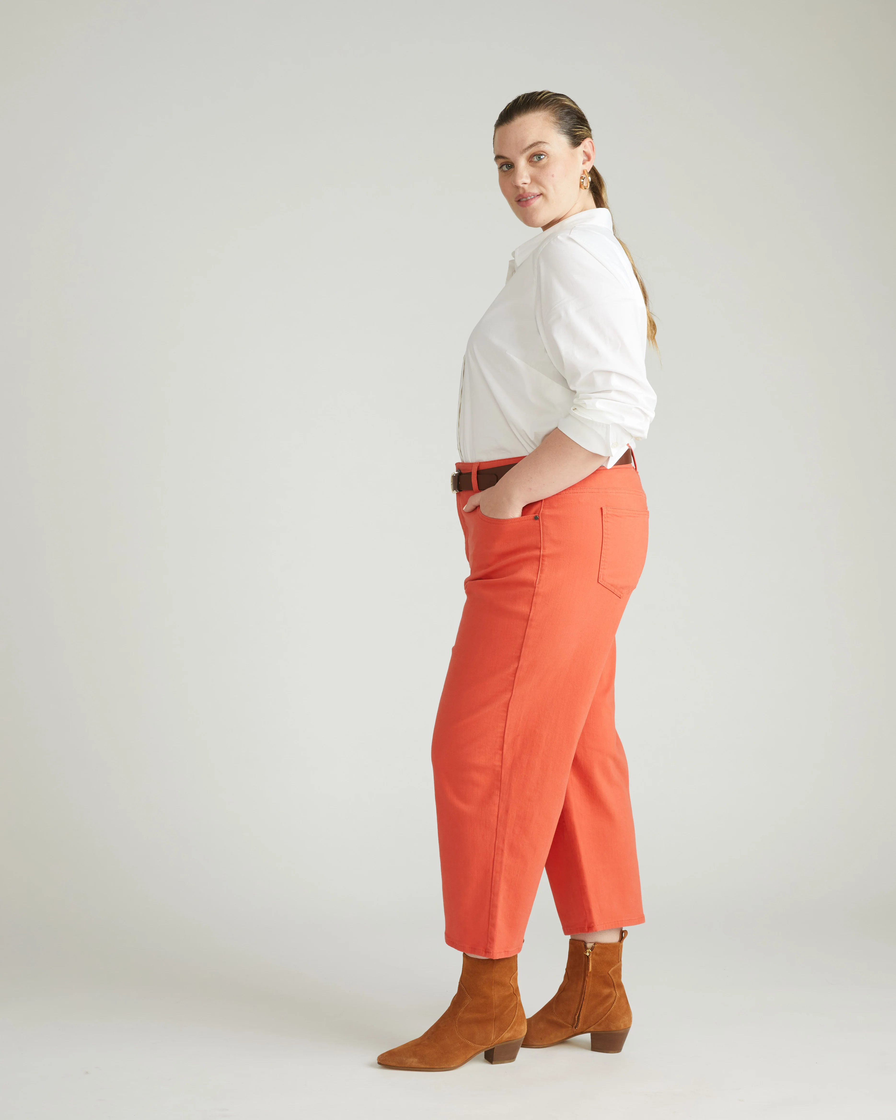 Bae Boyfriend Crop Jeans - Coral Reef - Image 3