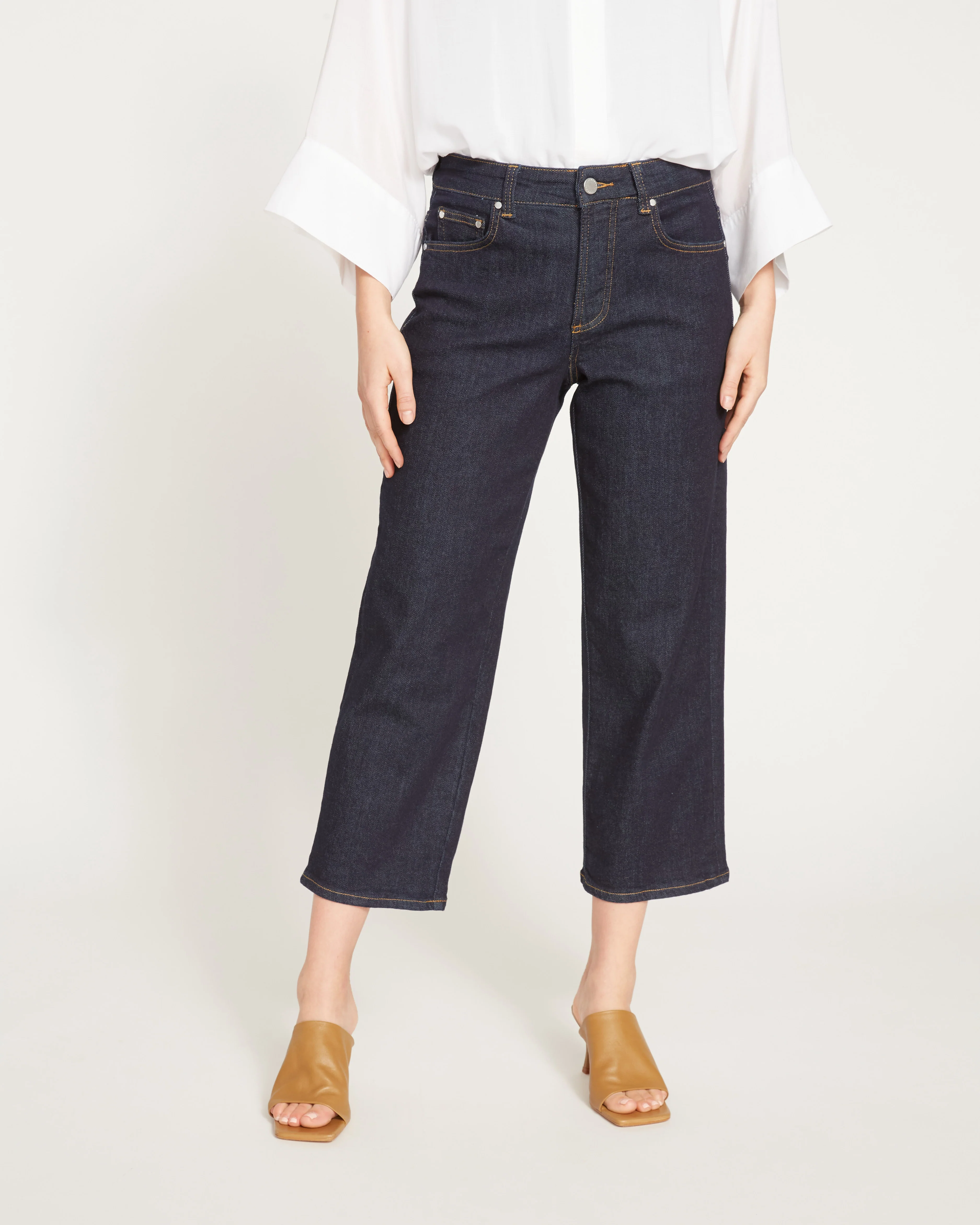 Bae Boyfriend Crop Jeans - Vintage Indigo Selvedge - Image 2