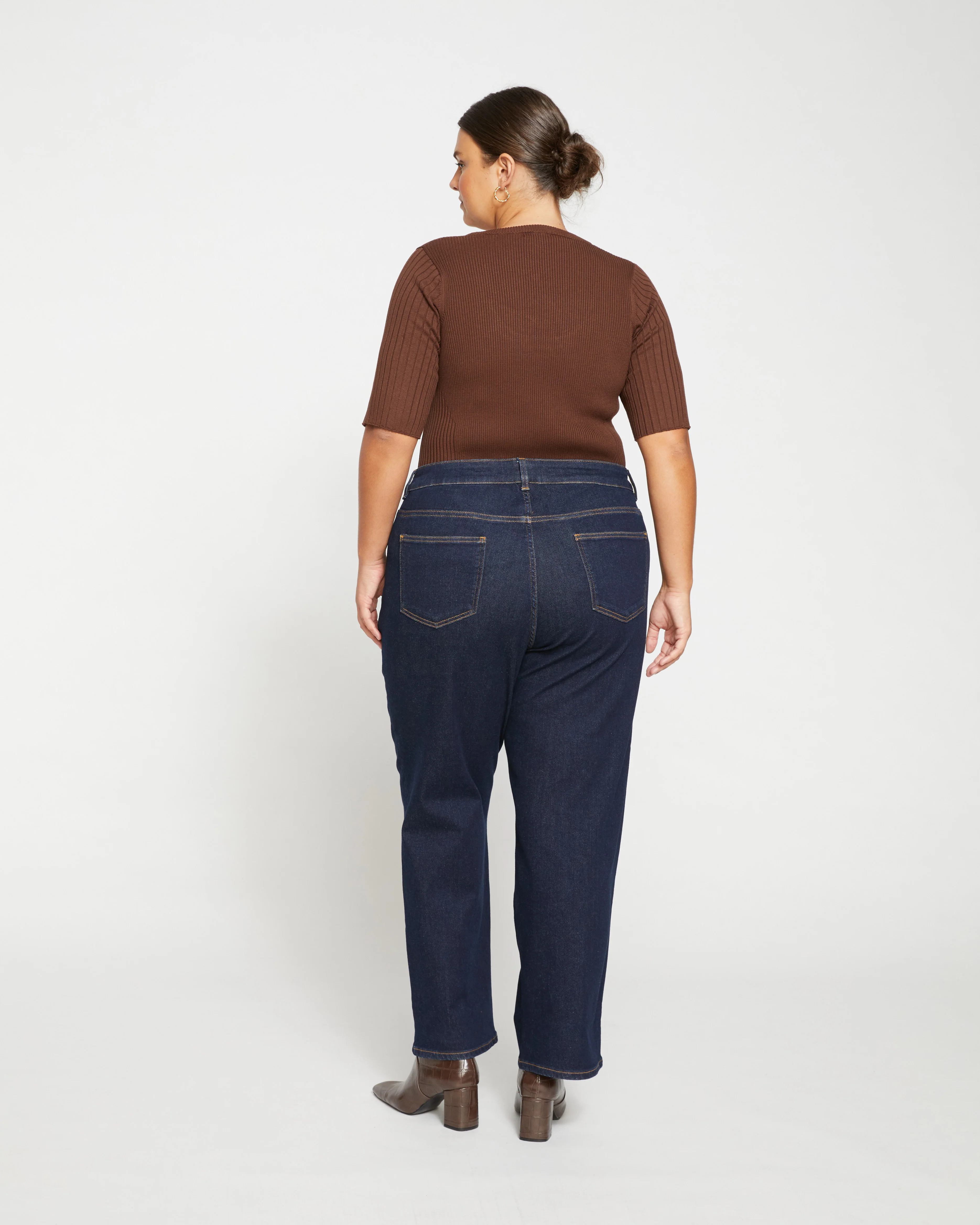 Bae Boyfriend Straight Leg Jeans - Vintage Indigo Selvedge - Image 4
