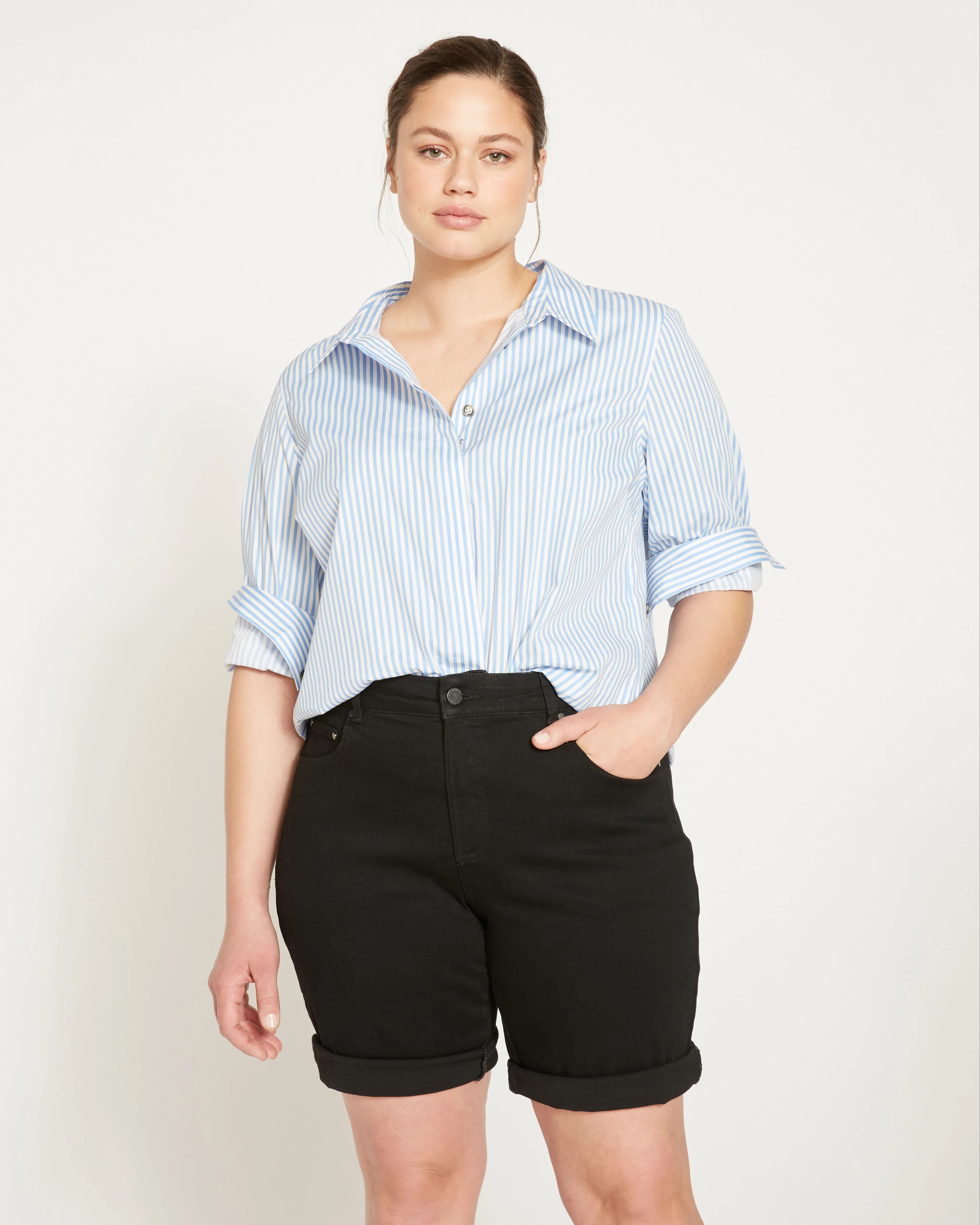 Bae Denim Shorts - Black - Image 2