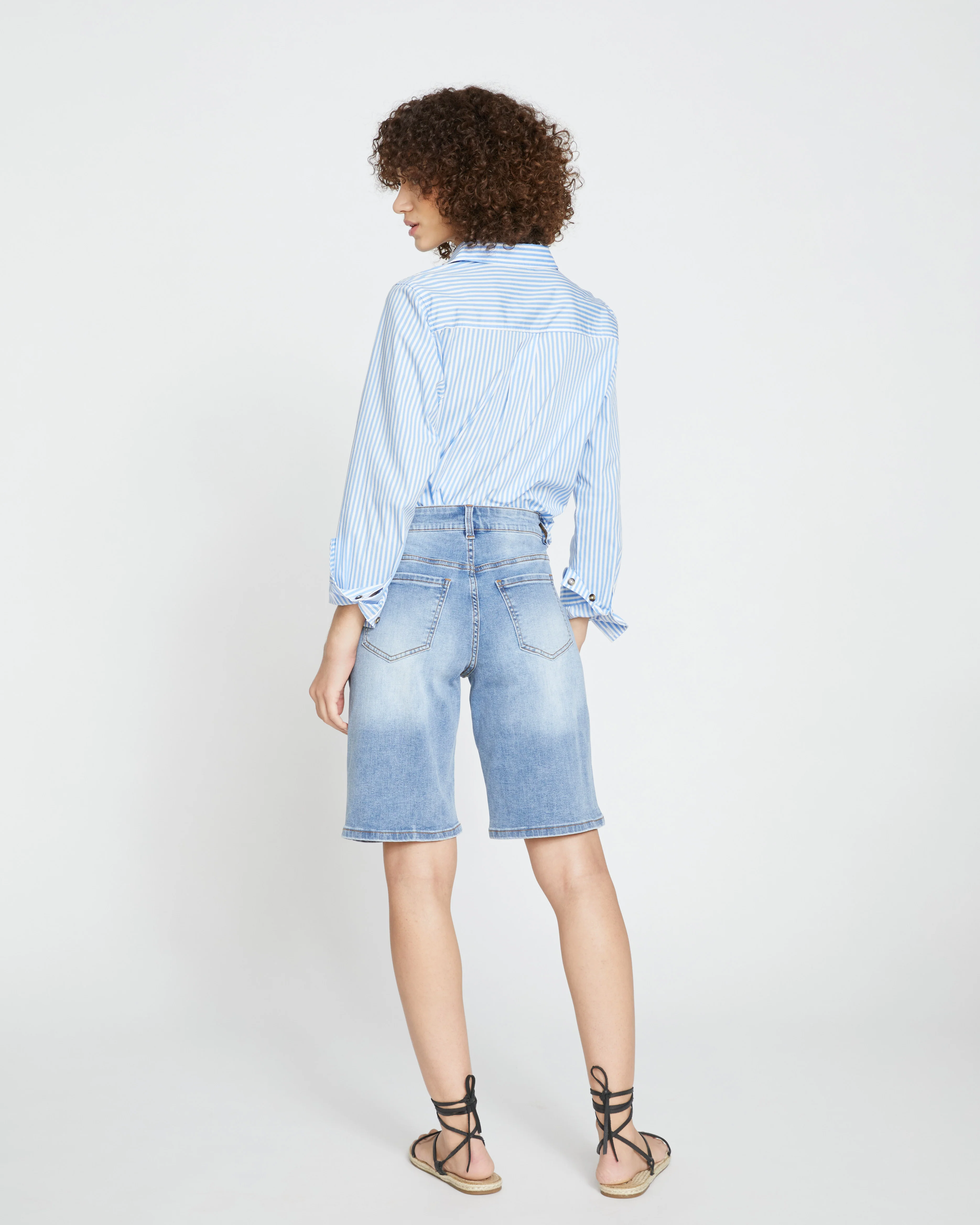 Bae Denim Shorts - New Wave Blue - Image 8