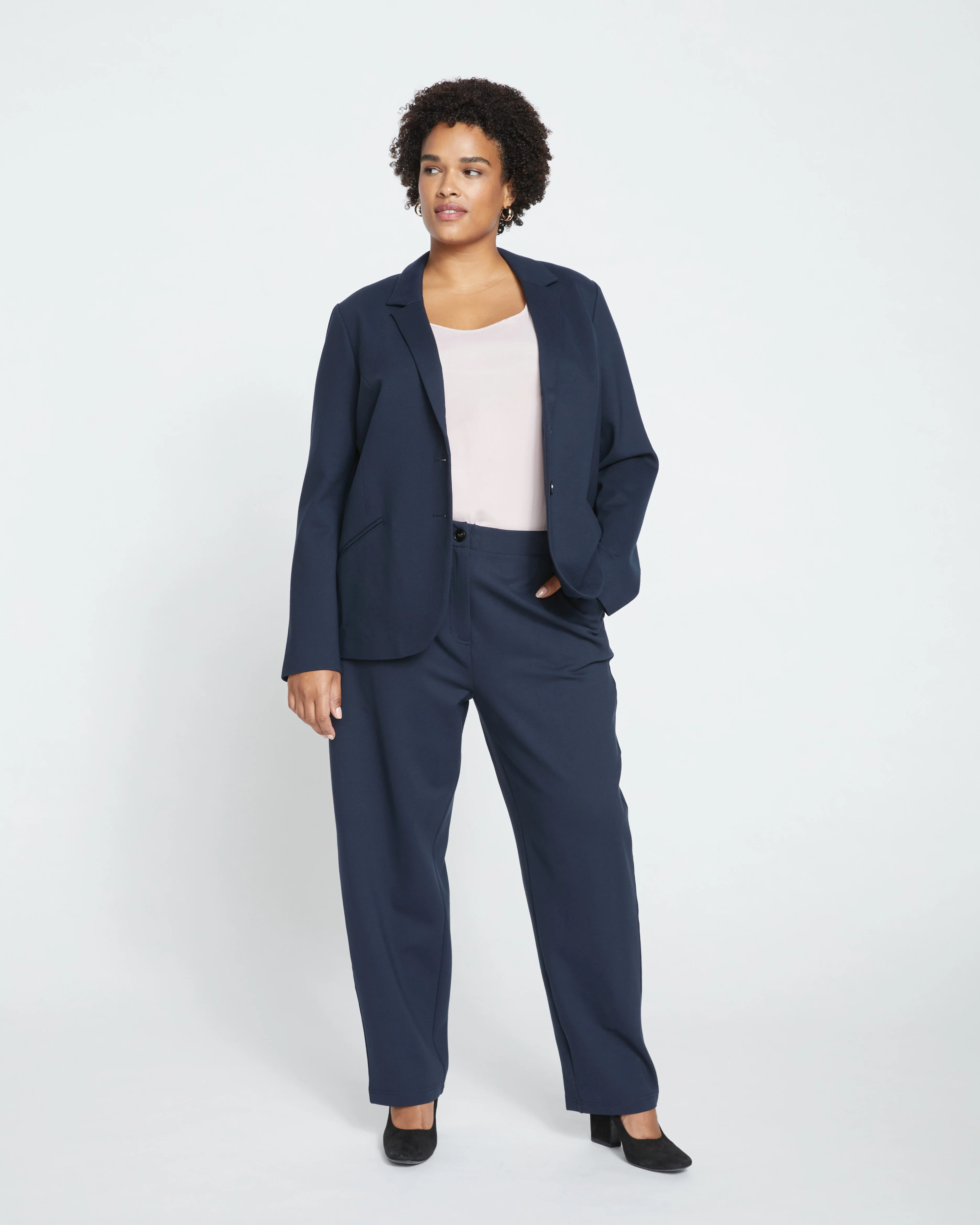 Beas Ponte Blazer - Navy - Image 2