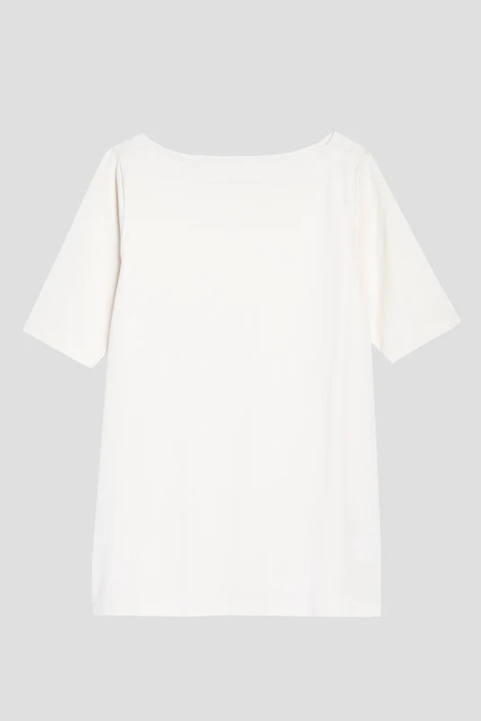 Bella Boatneck Tee - White - Image 4