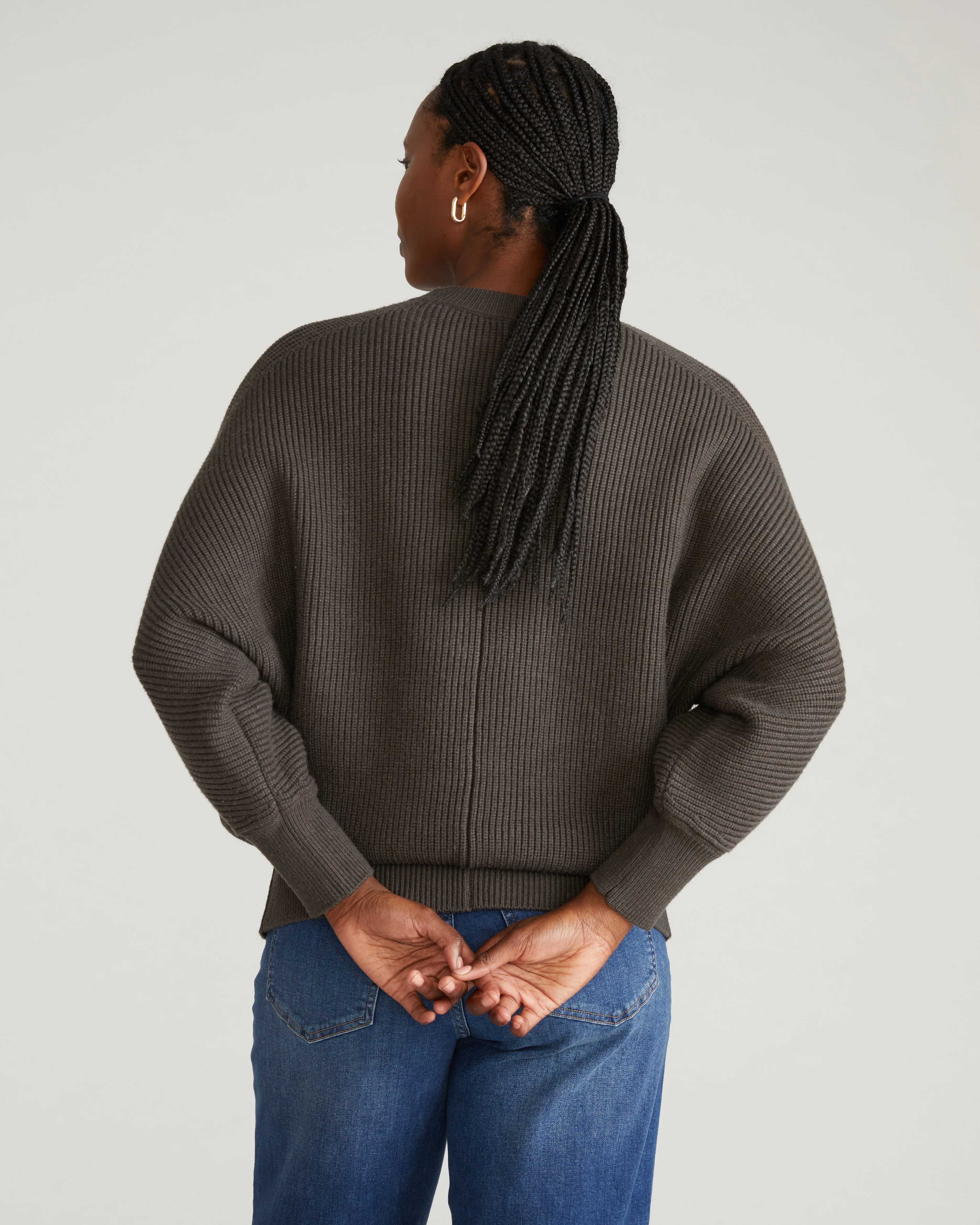 Better-Than-Wool Dolman Sweater - Graphite - Image 4