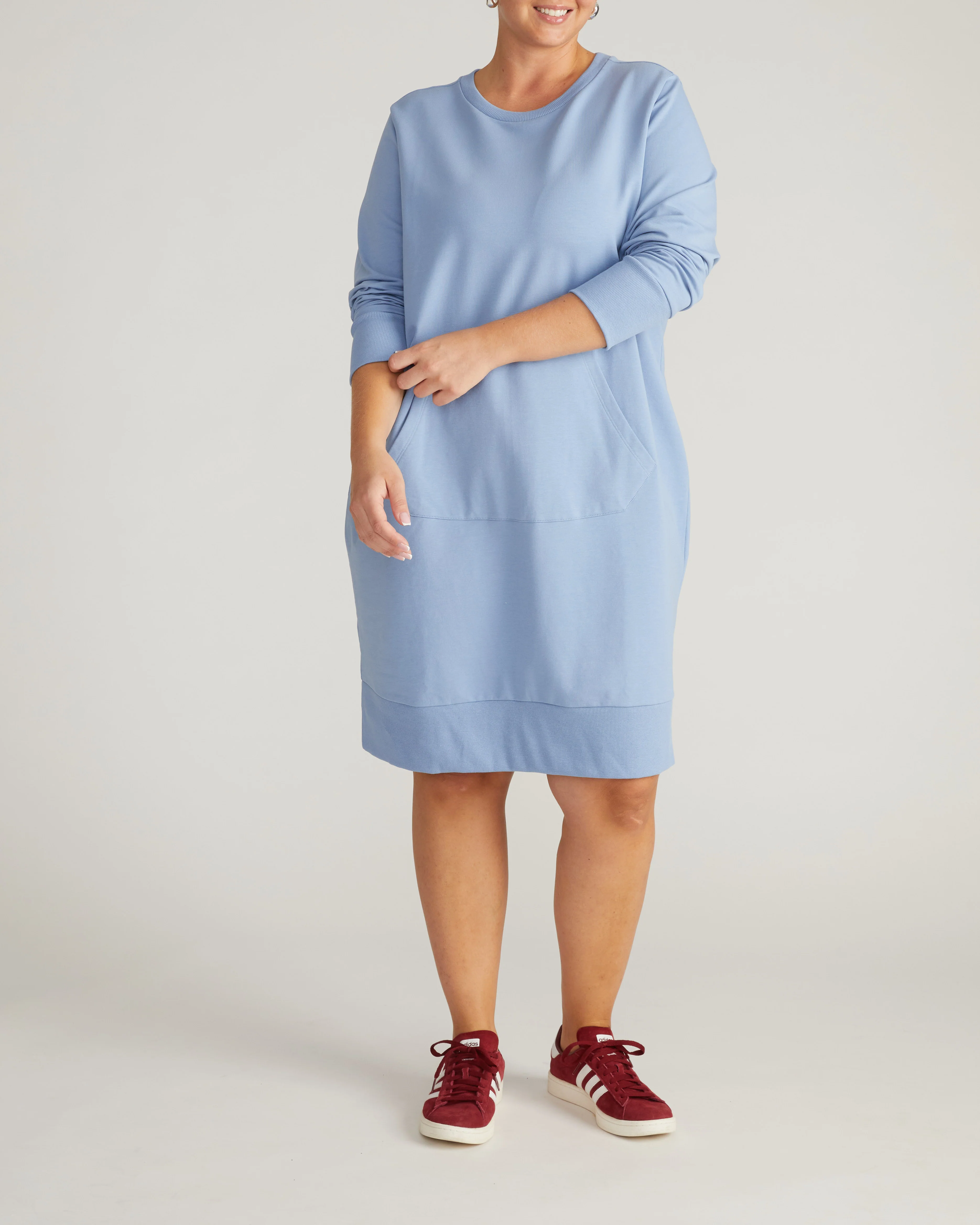 Bree Sweatshirt Dress - Graceful Blue - Image 5