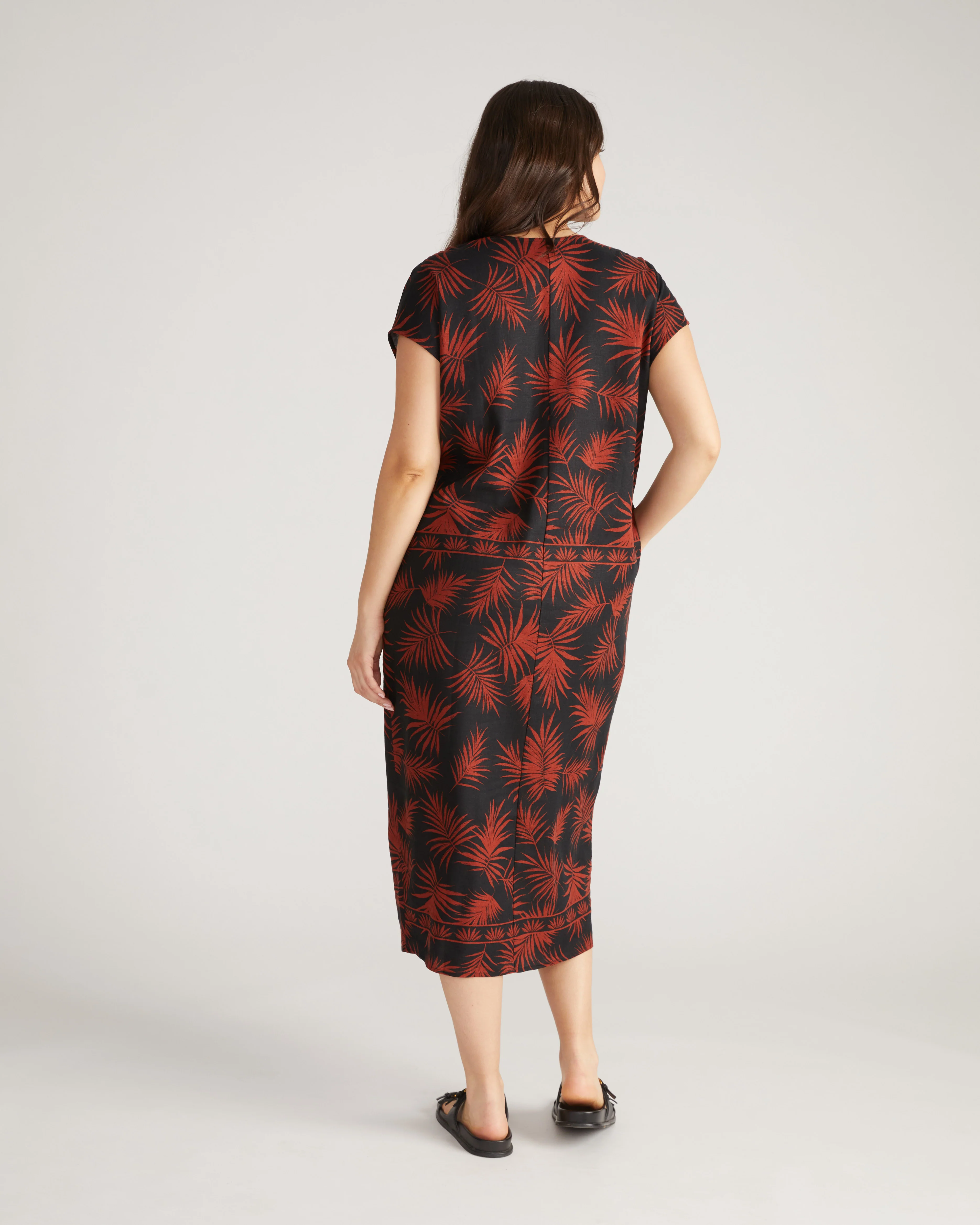 Cabana Linen Kaftan - Bohem Print - Image 4