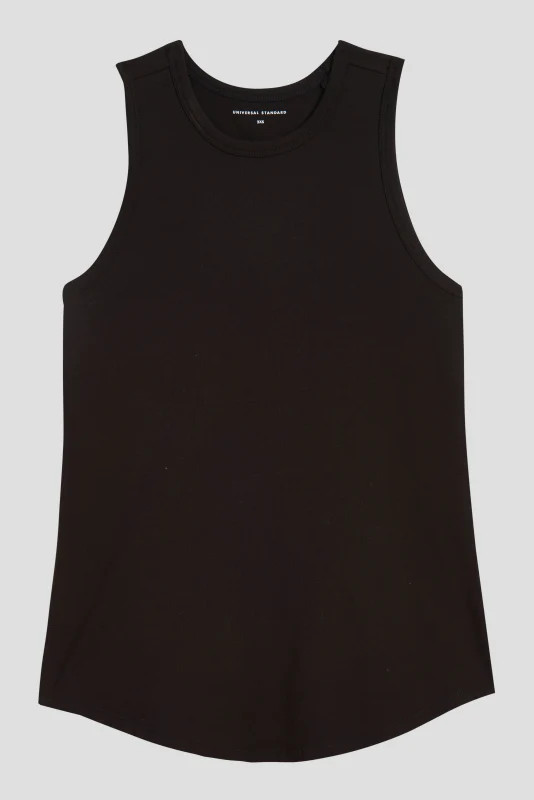 Cai High Neck Tank - Black - Image 4