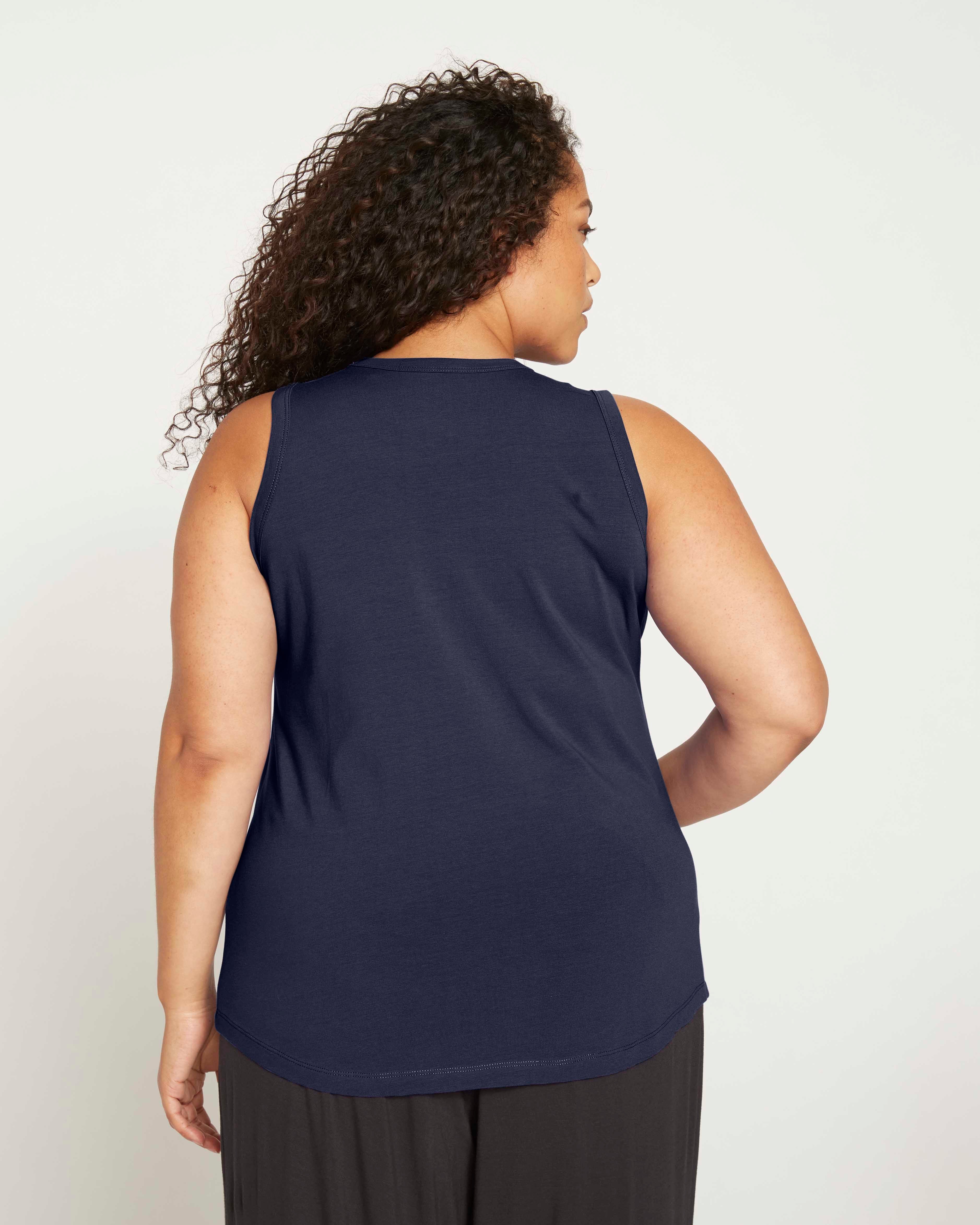 Cai High Neck Tank - Midnight - Image 4