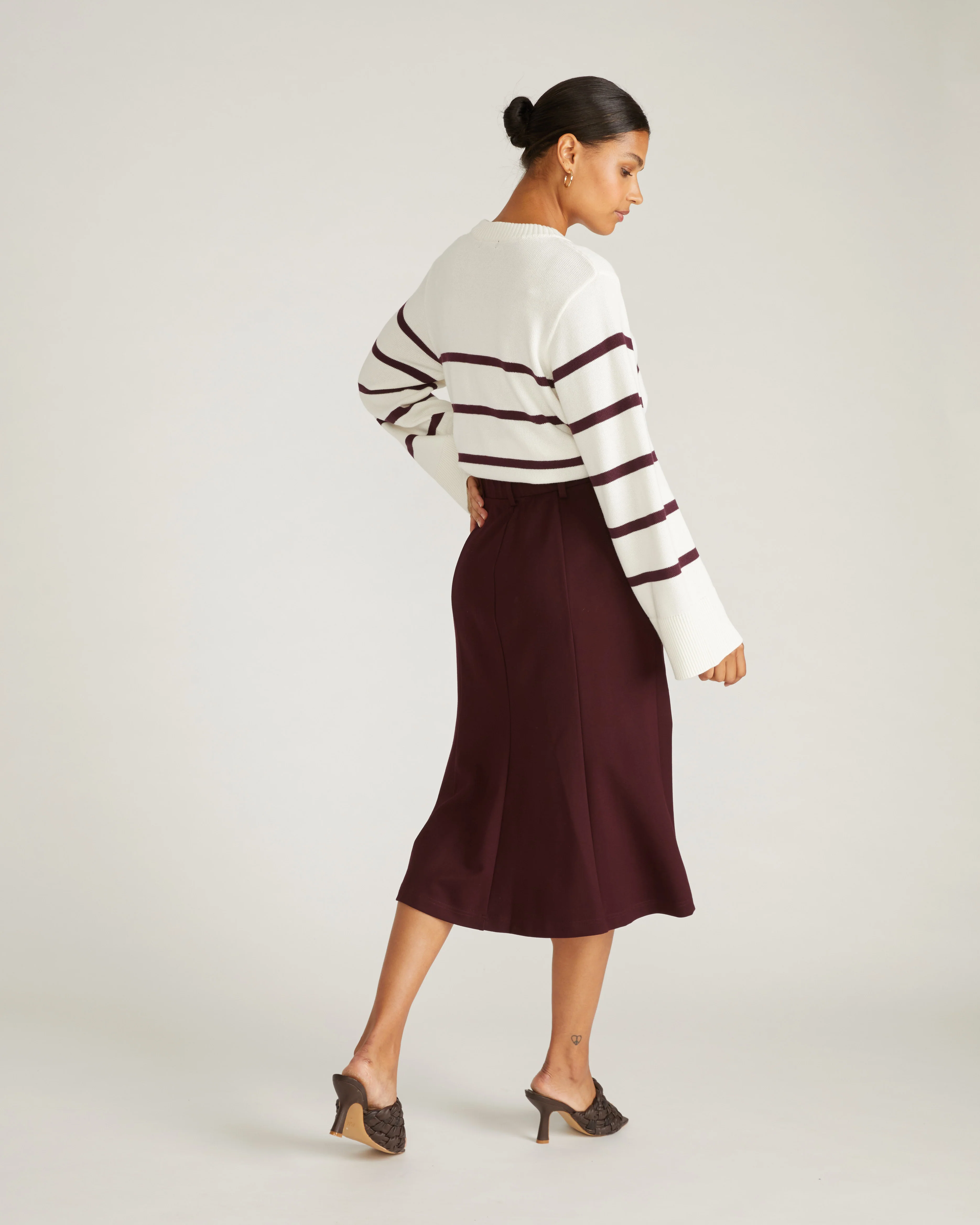 Carla Ponte Skirt - Black Cherry - Image 4