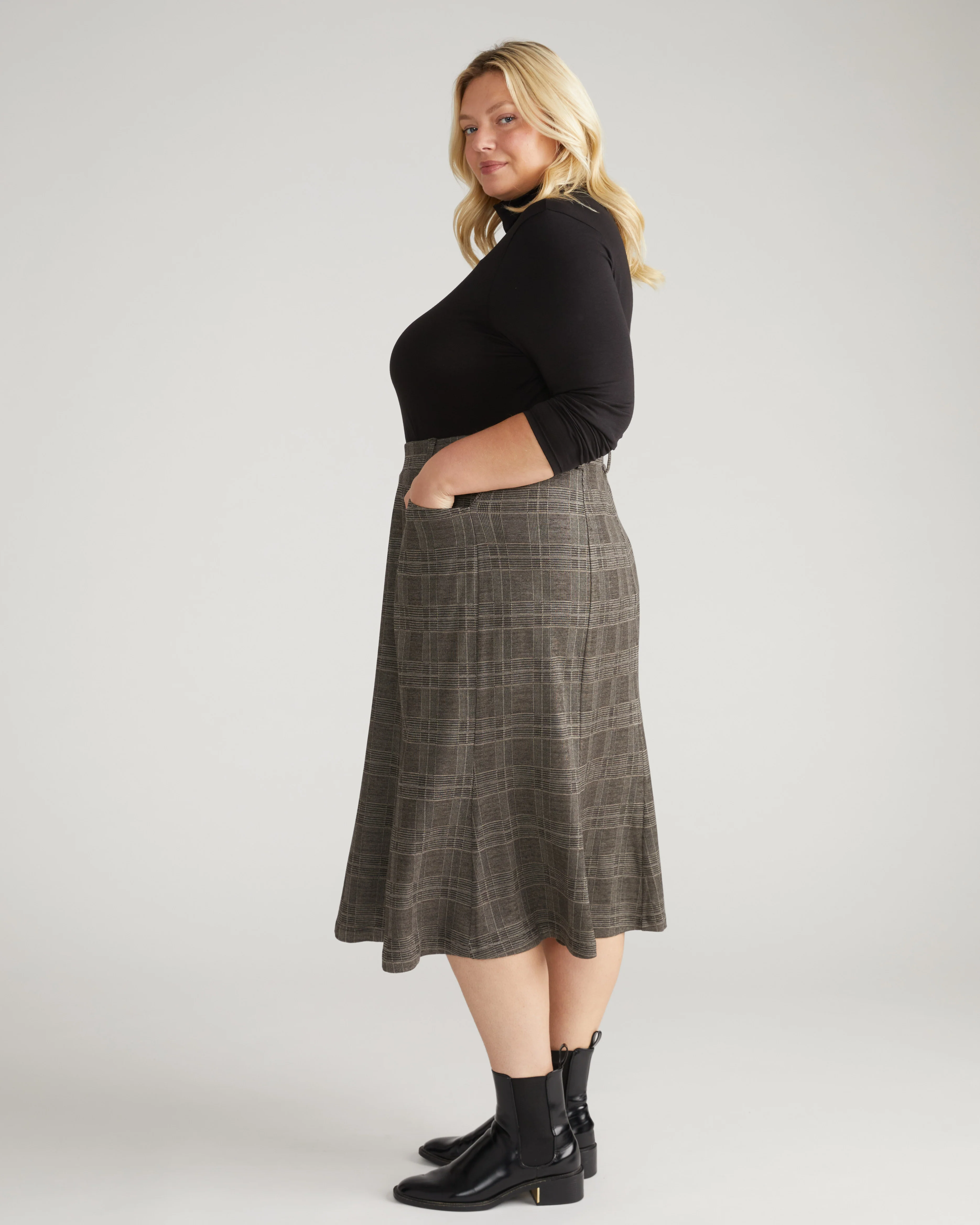 Carla Ponte Skirt - British Plaid - Image 3