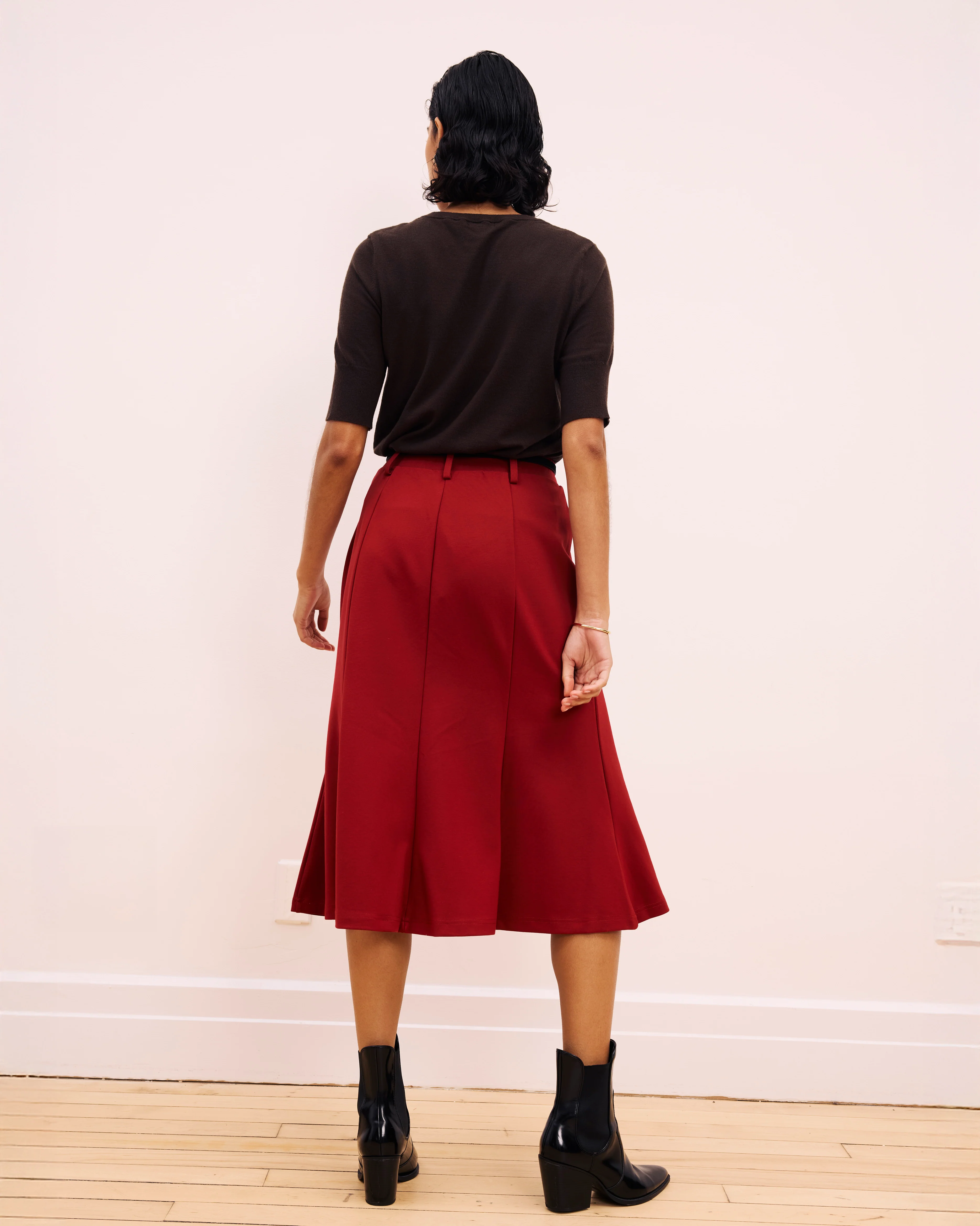 Carla Ponte Skirt - Garnet - Image 6