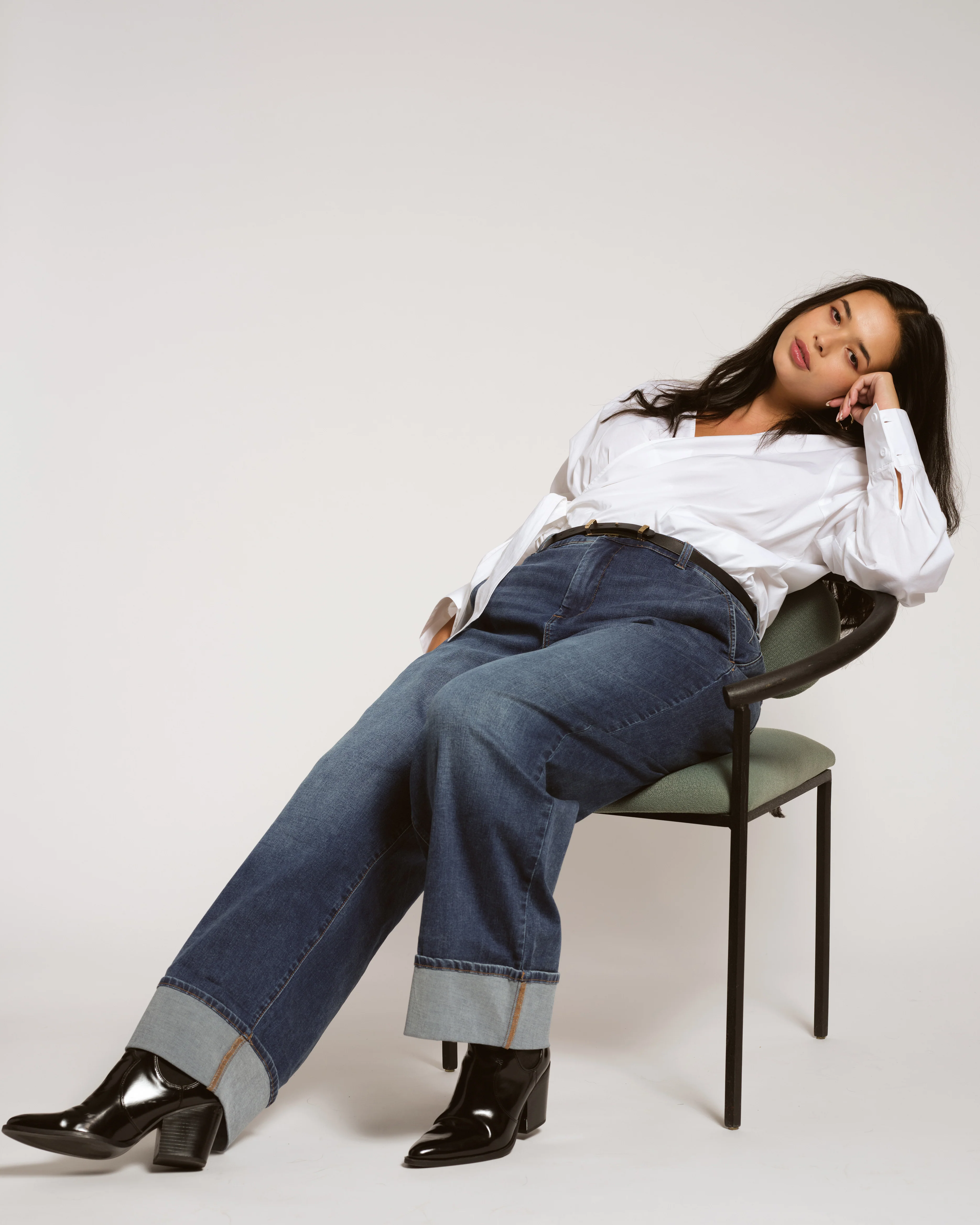 Carol High Rise High Stretch Jeans - Saint Lawrence Blue - Image 6