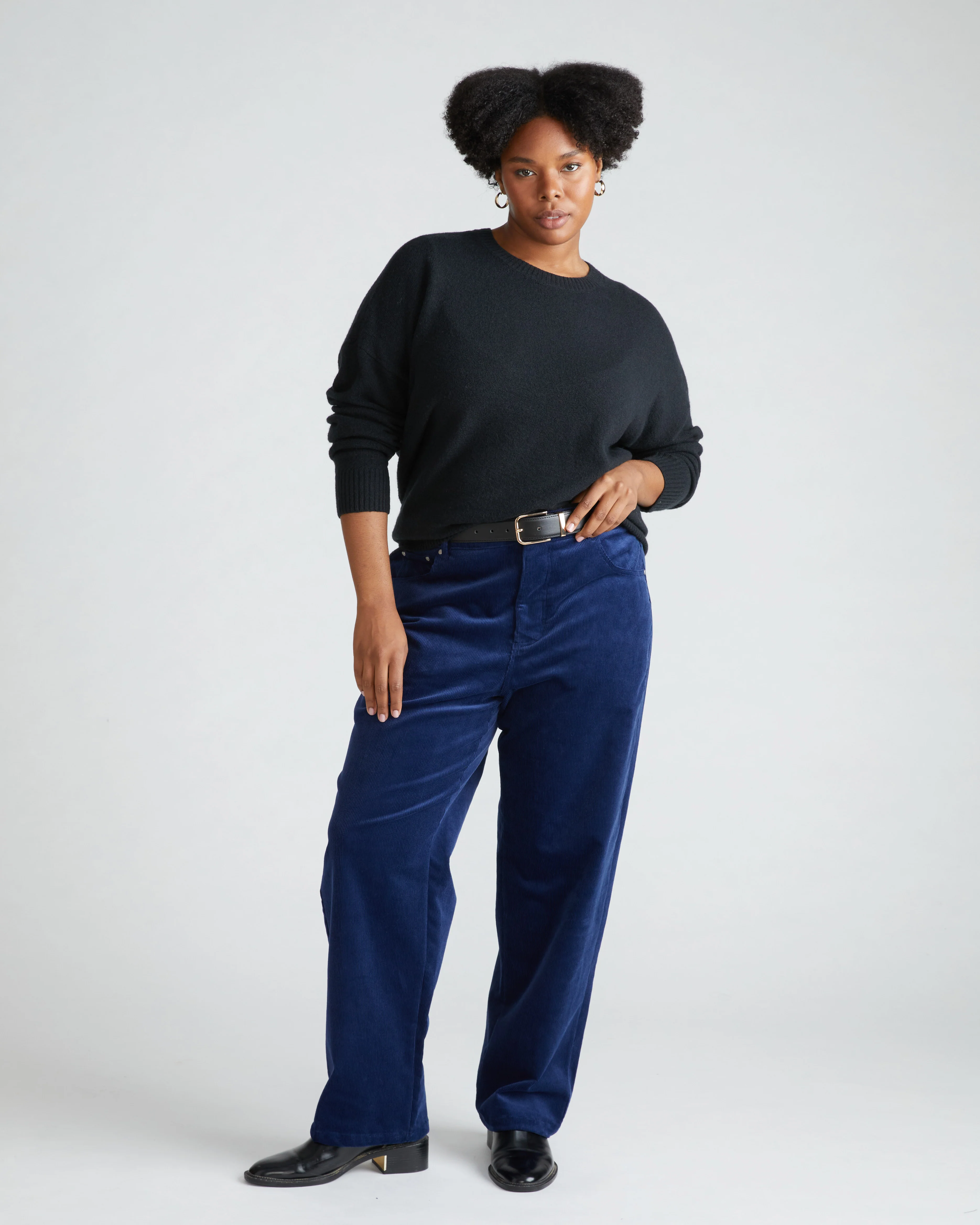 Cassidy High Rise Straight Corduroy Pants - Cenote - Image 3
