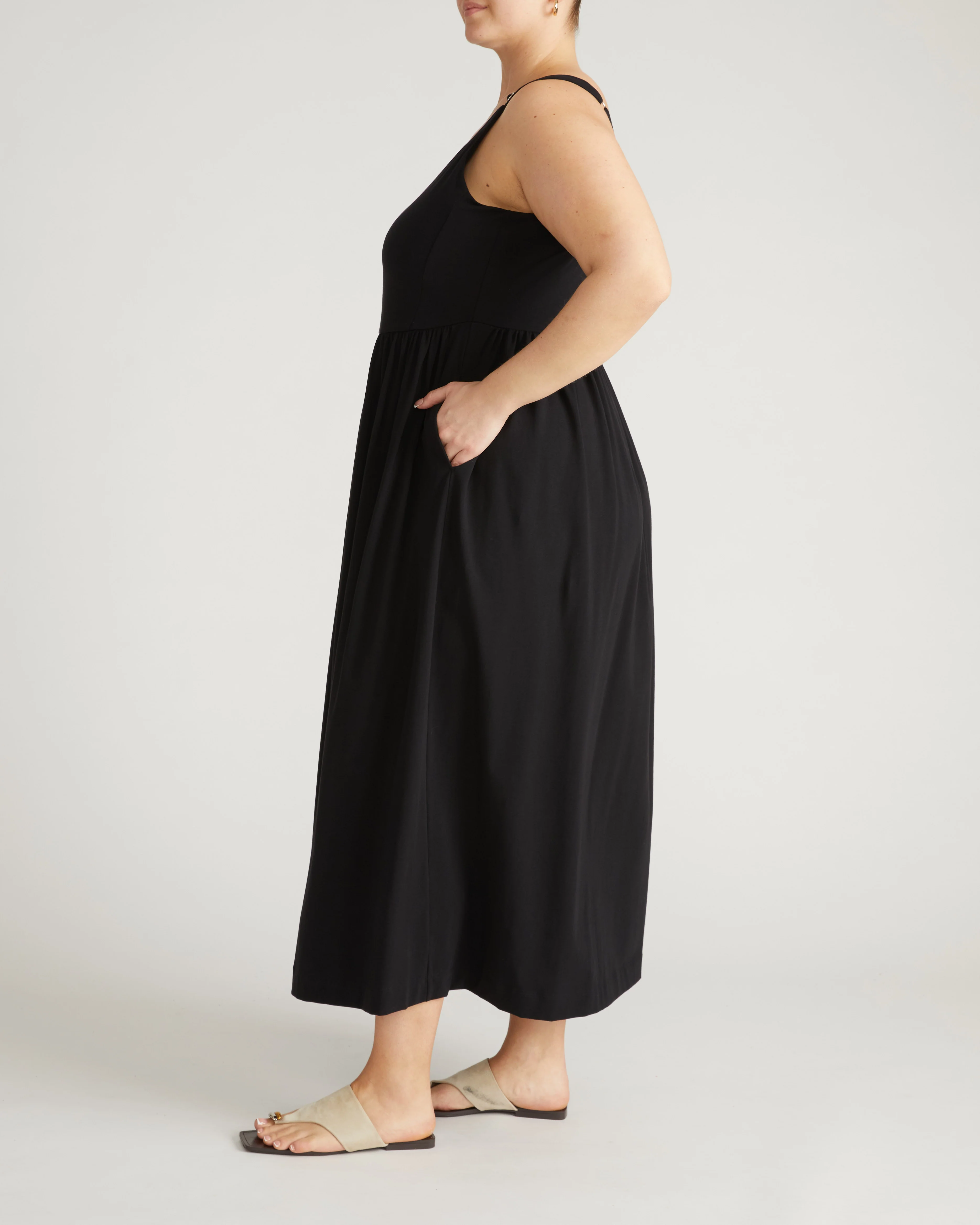 Cayo Cami Dress - Black - Image 6