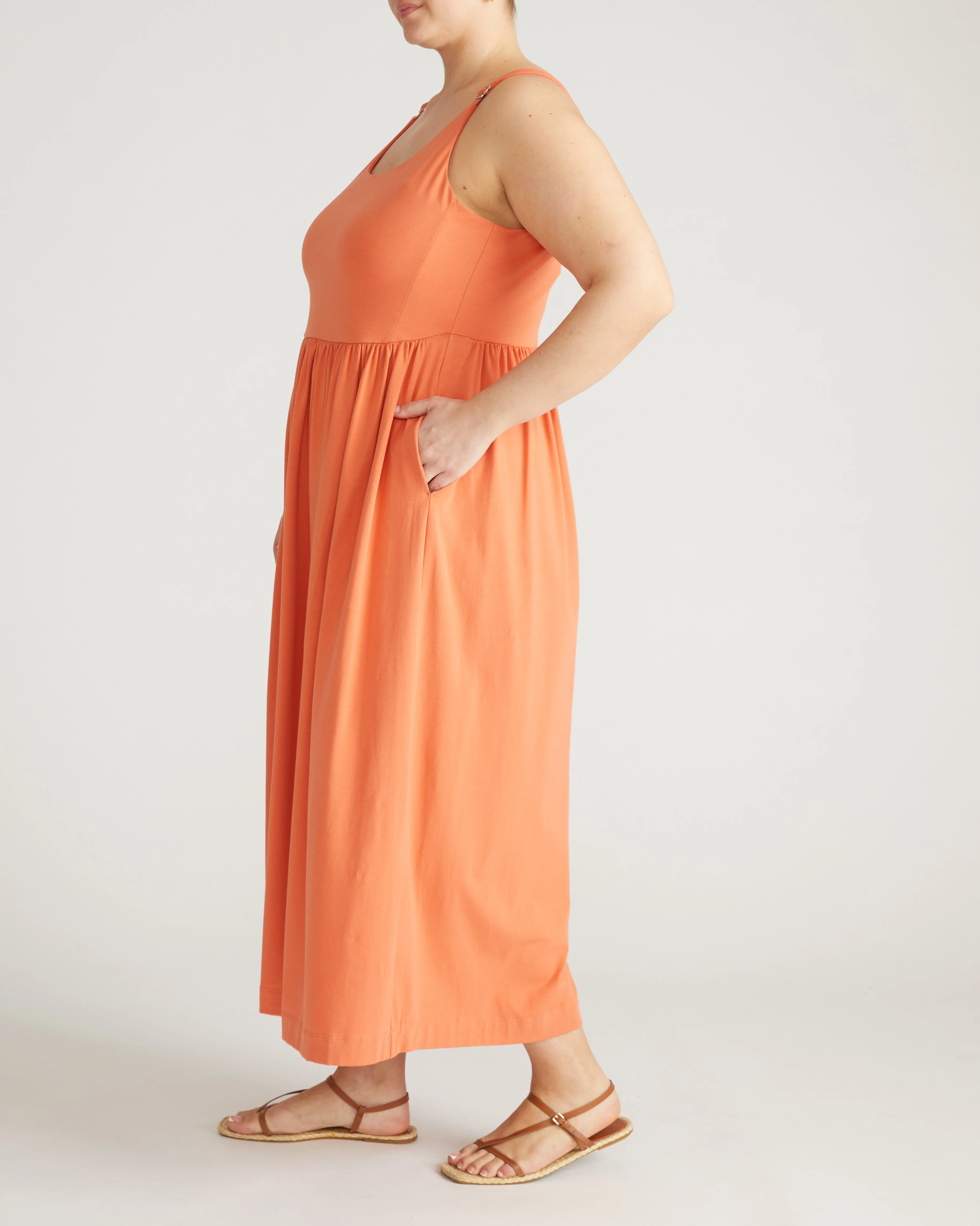 Cayo Cami Dress - Italian Orange - Image 6