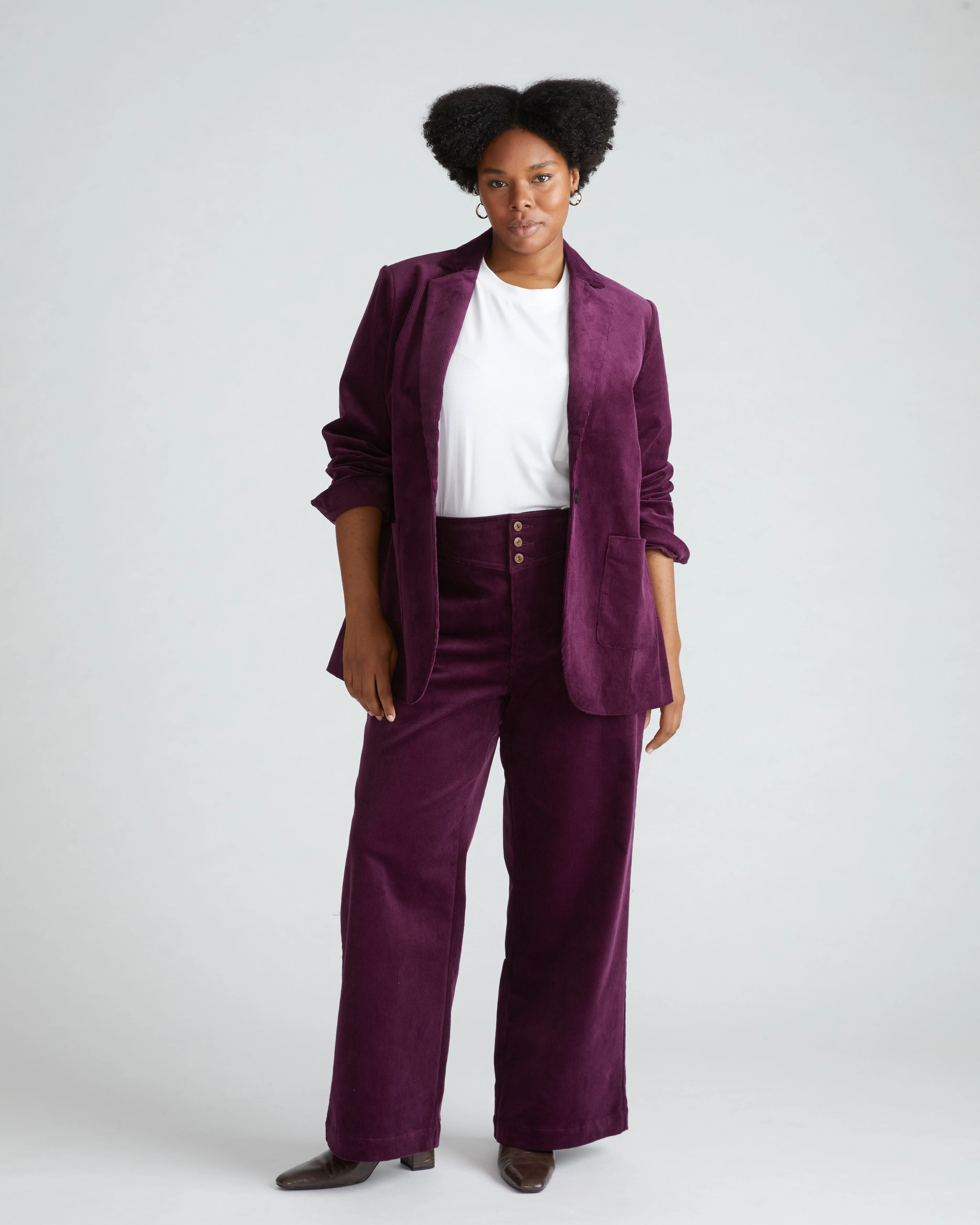 Charlie High Rise Sailor Cords - Gamay - Image 3