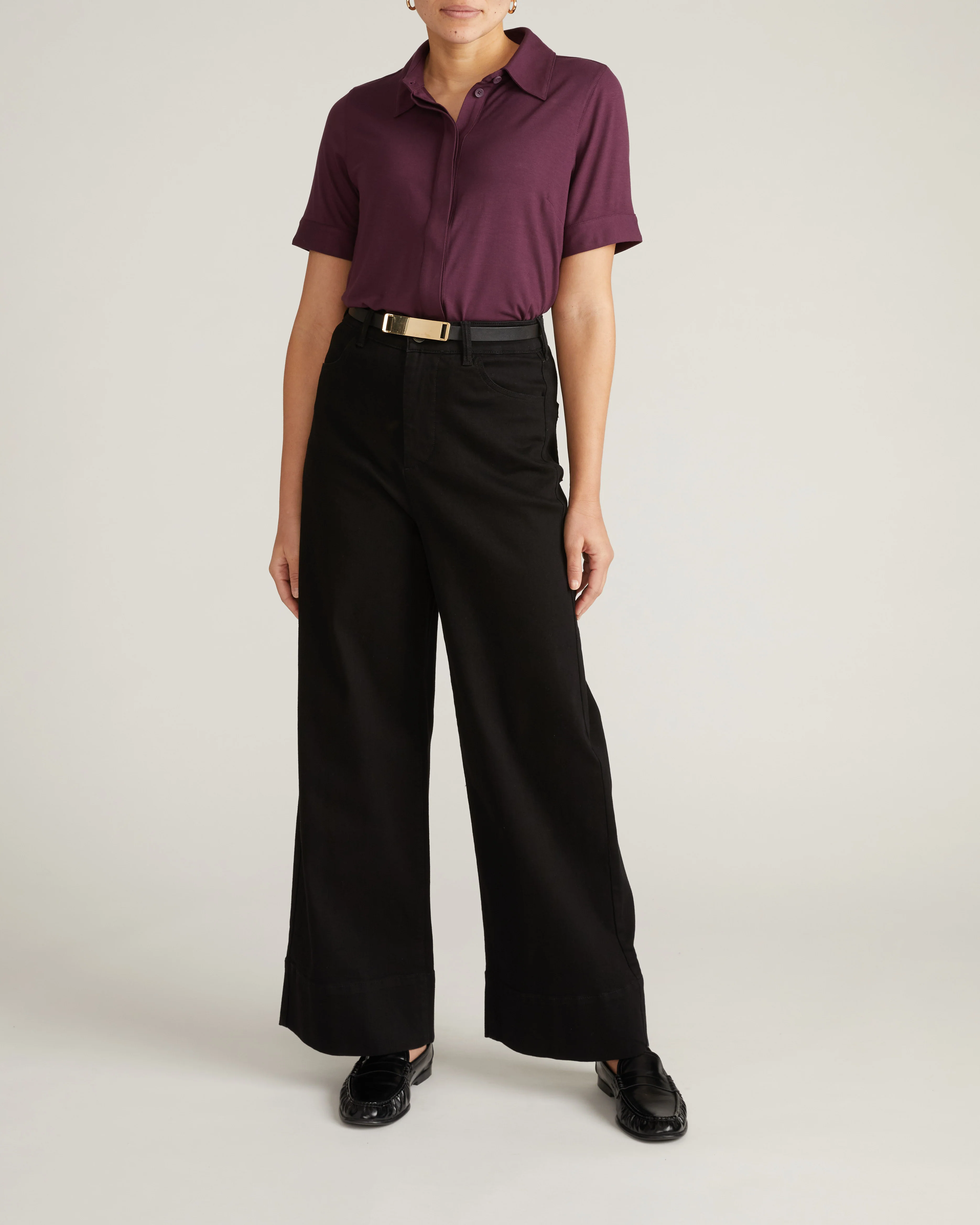 Chelsea Liquid Jersey Short Sleeve Shirt - Acai - Image 5