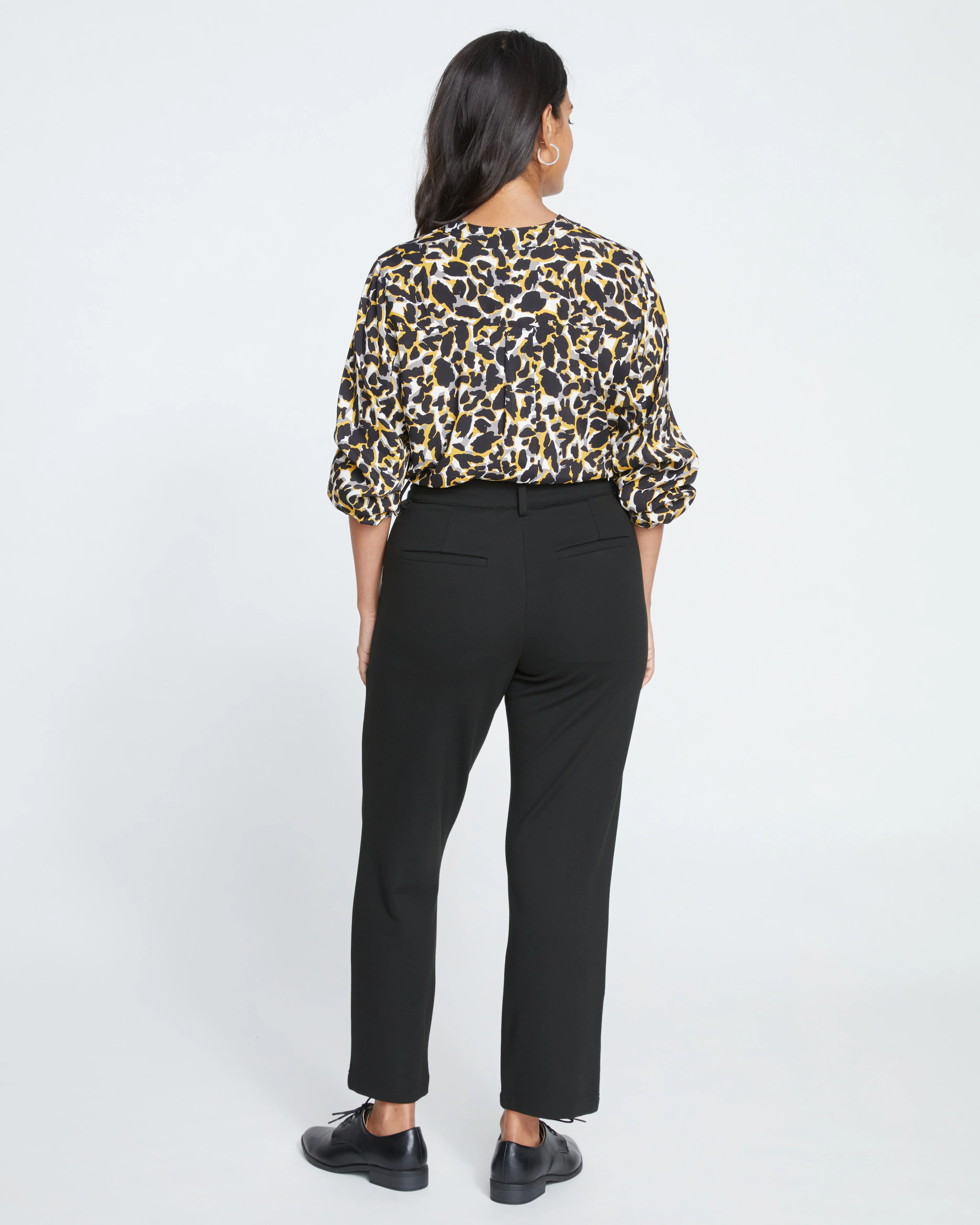Cigarette Ponte Pants - Black - Image 4