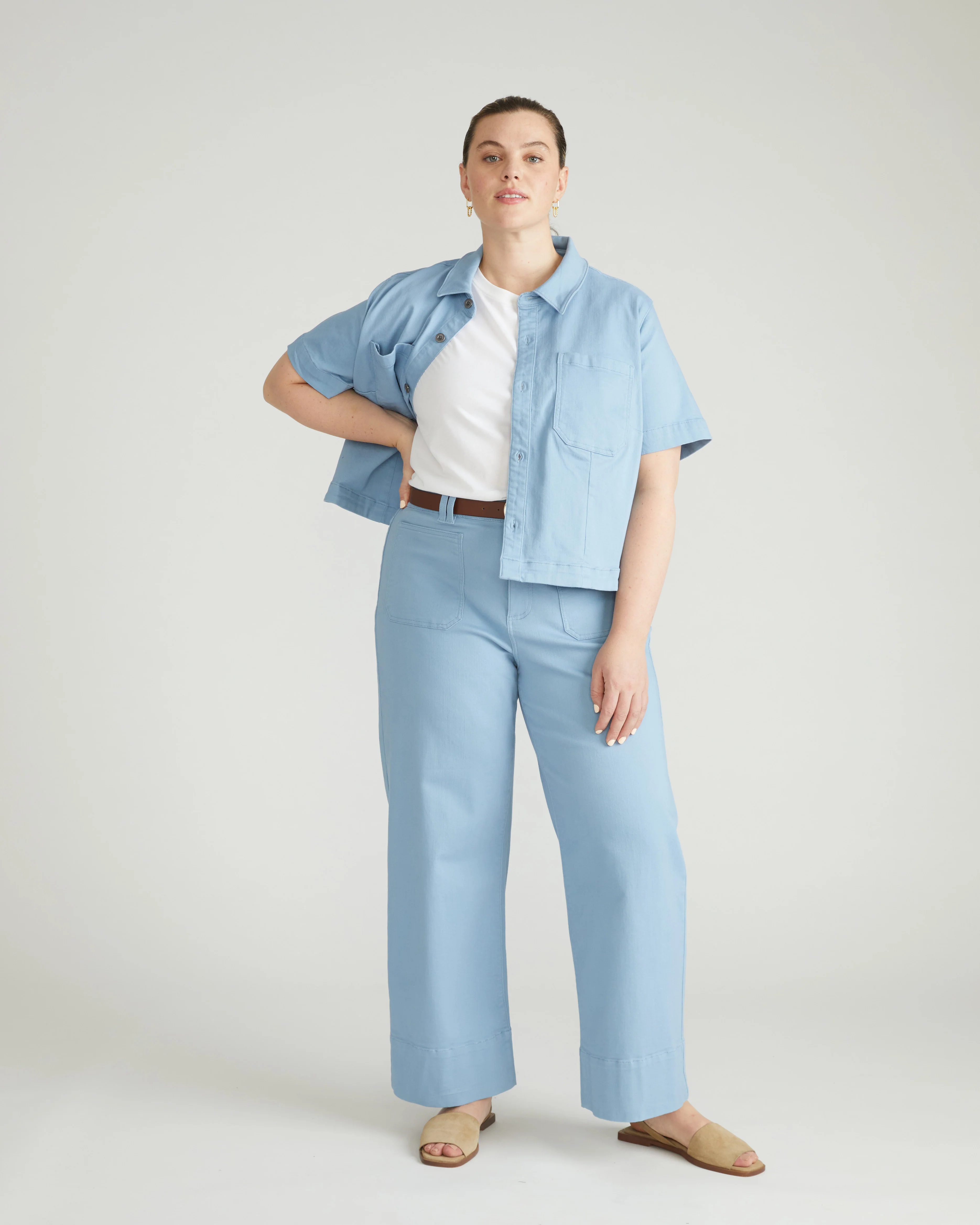 Claudia High Rise Stretch Jeans - Clear Sky - Image 2