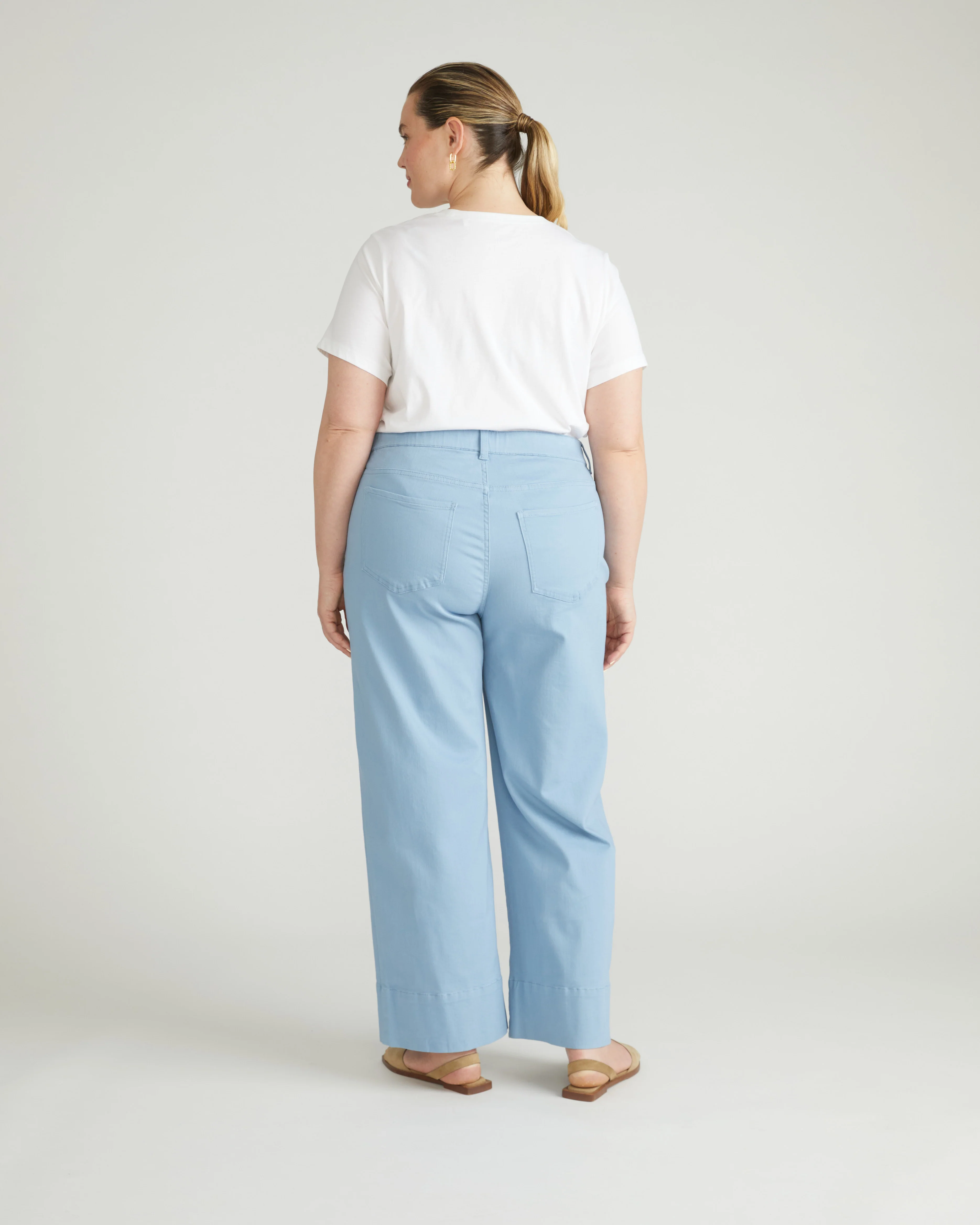 Claudia High Rise Stretch Jeans - Clear Sky - Image 4