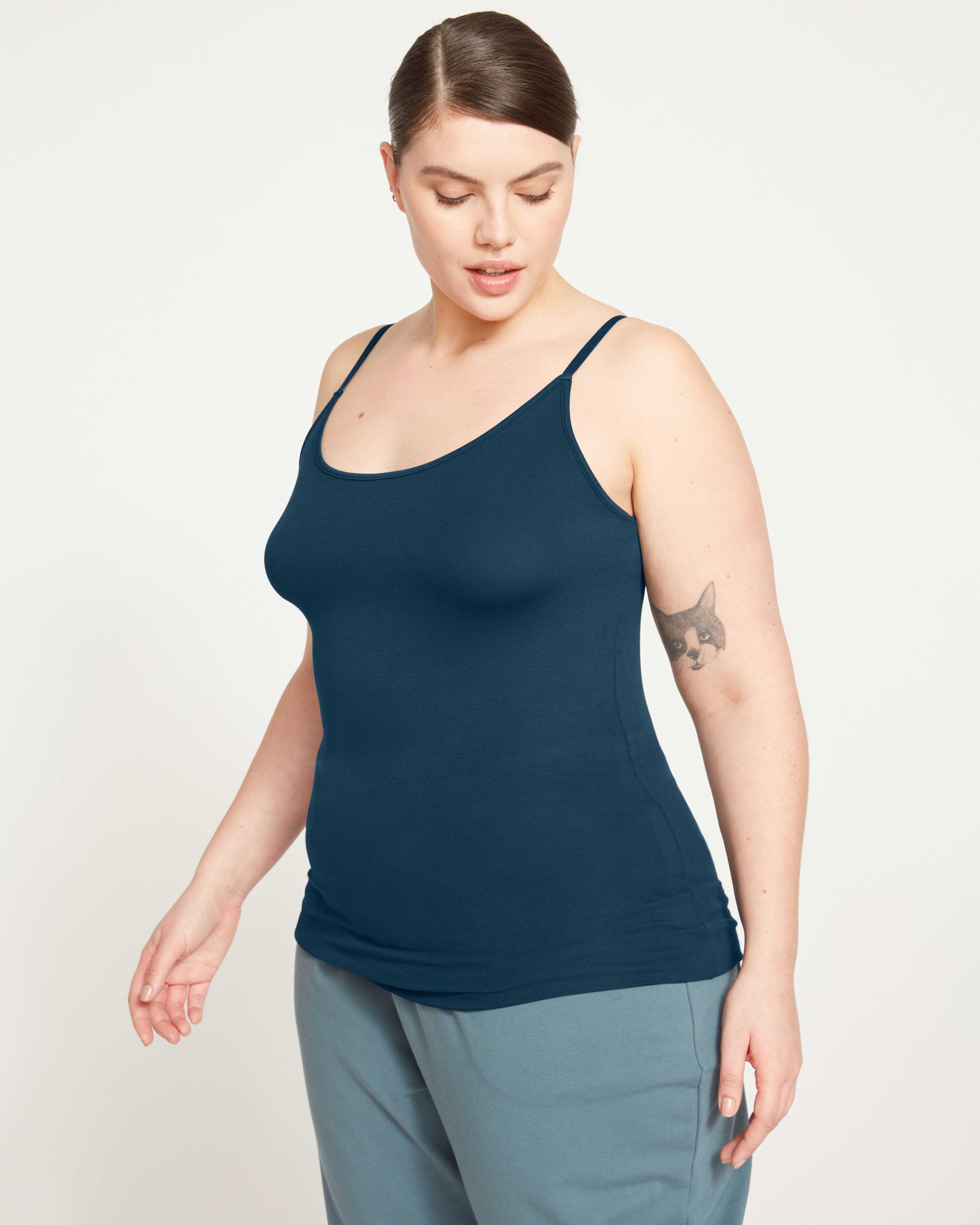 Cloud Rib Camisole - Deep Sea - Image 7