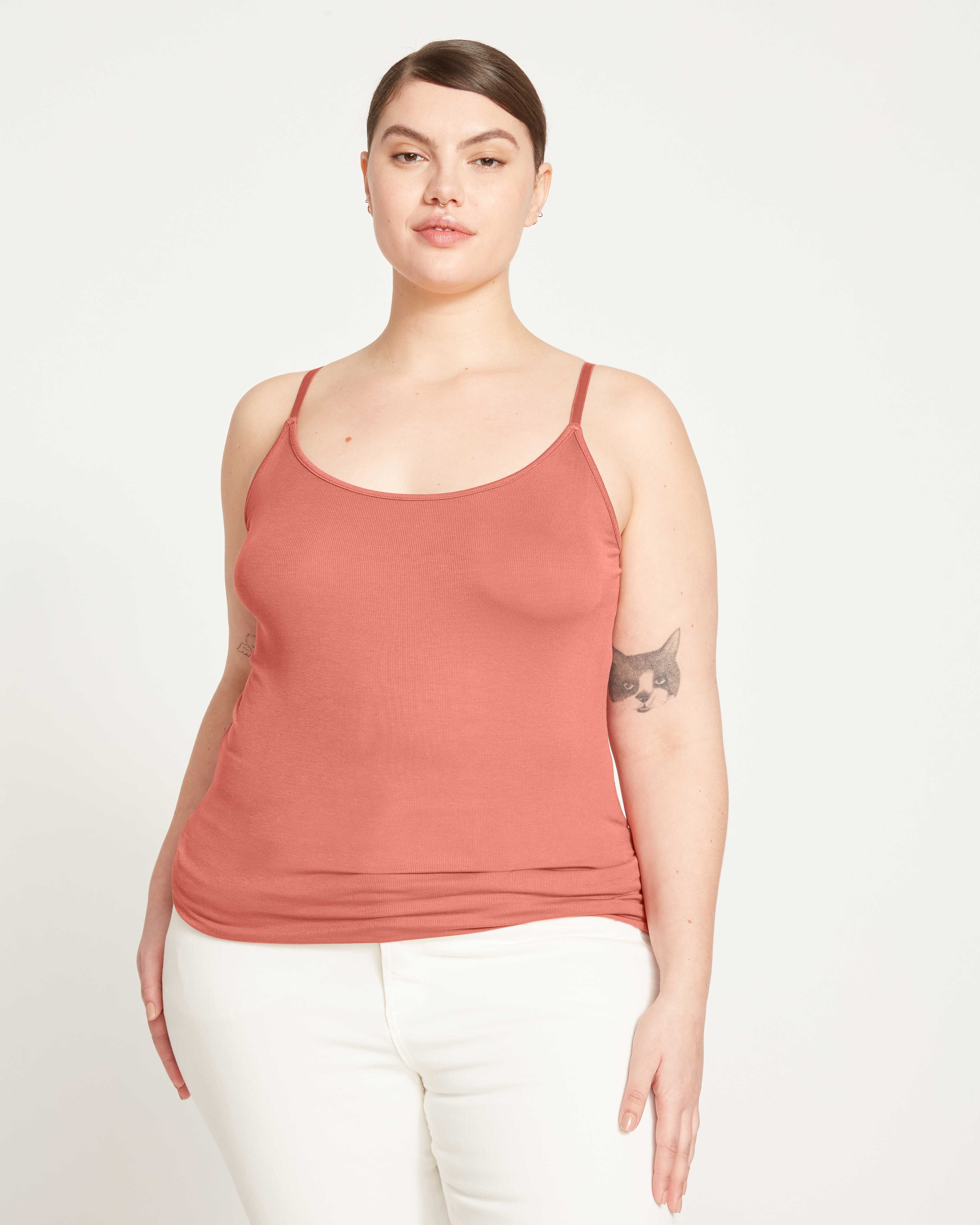 Cloud Rib Camisole - Terracotta - Image 3