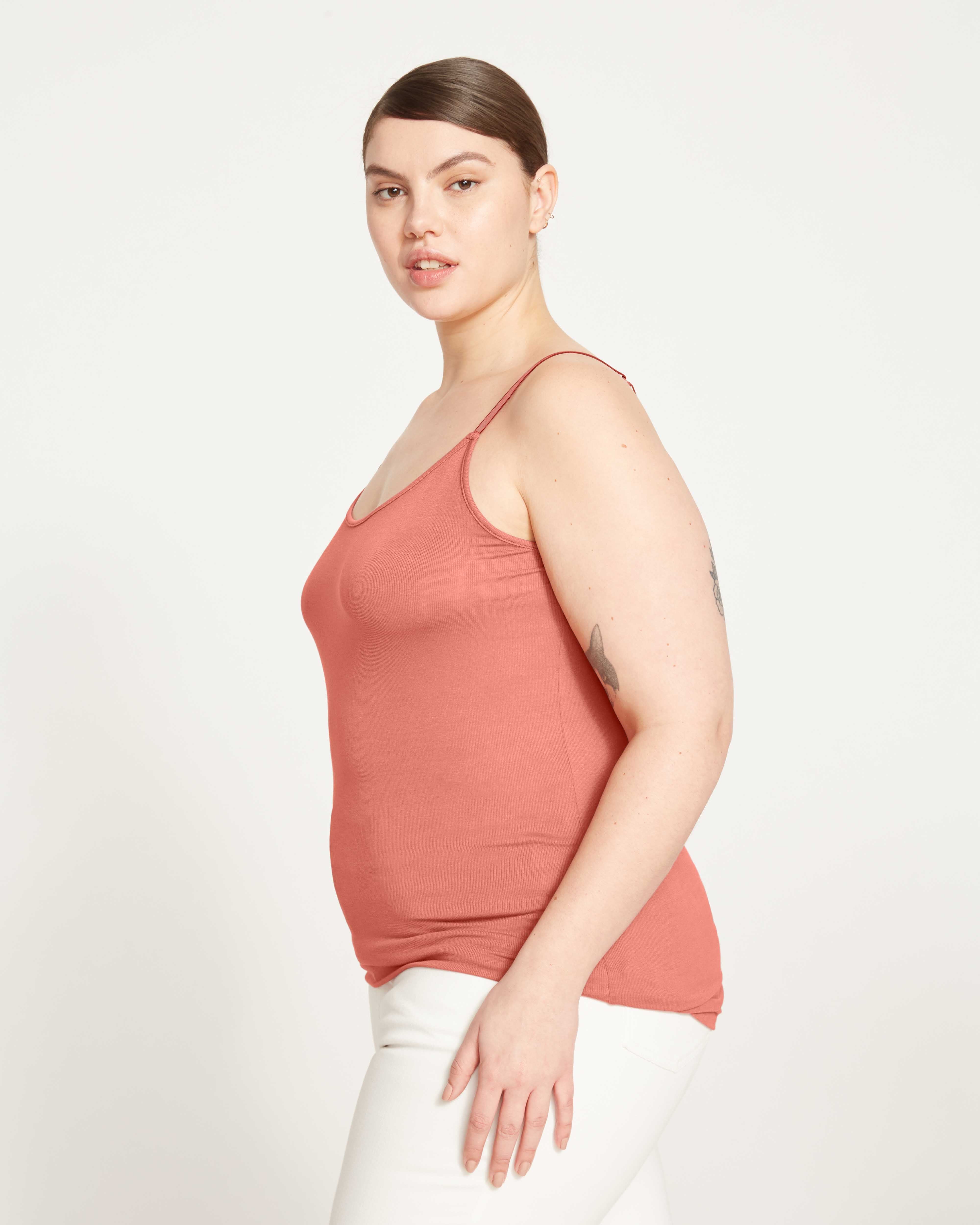 Cloud Rib Camisole - Terracotta - Image 4