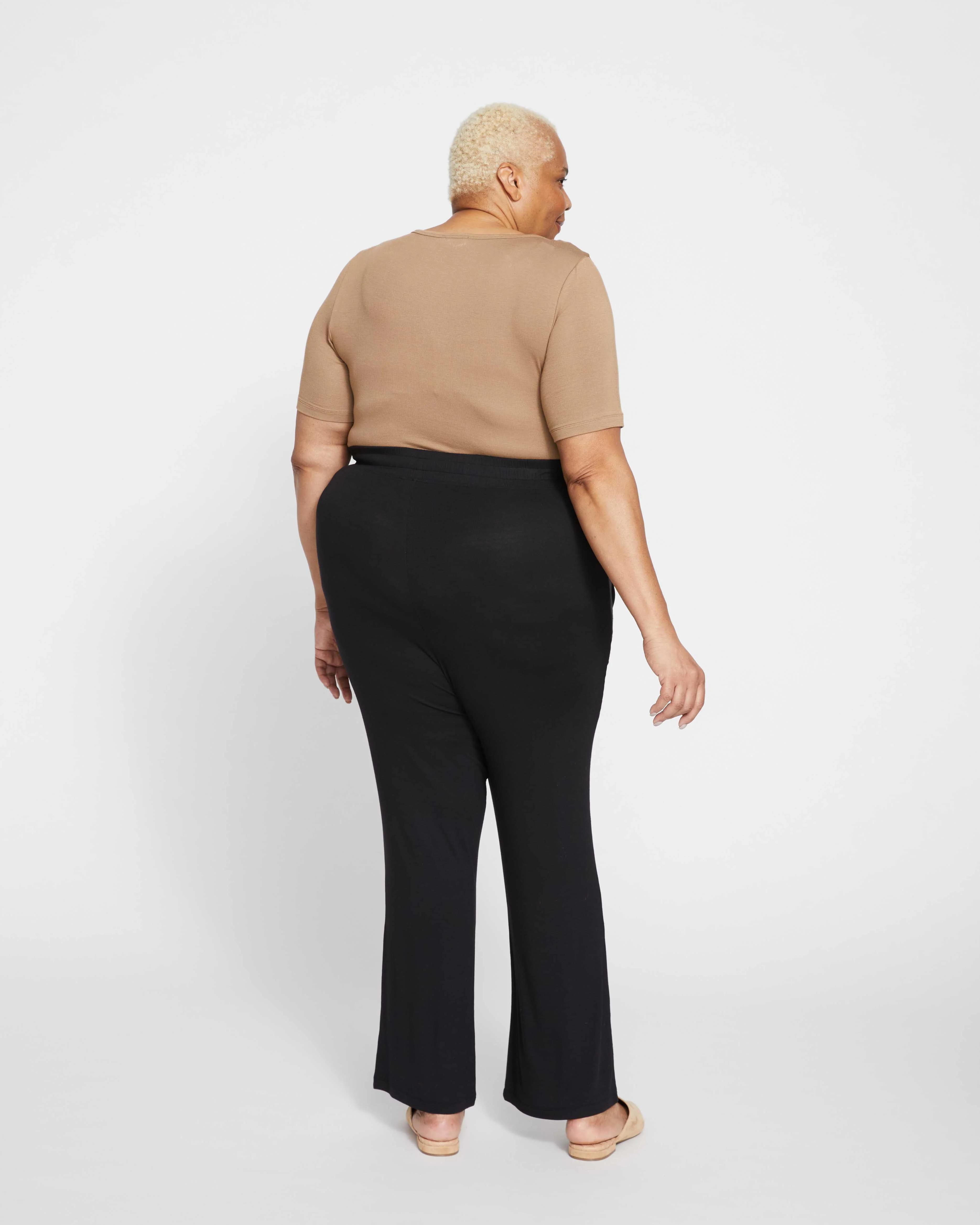 Cloud Rib Mola Pant - Black - Image 4