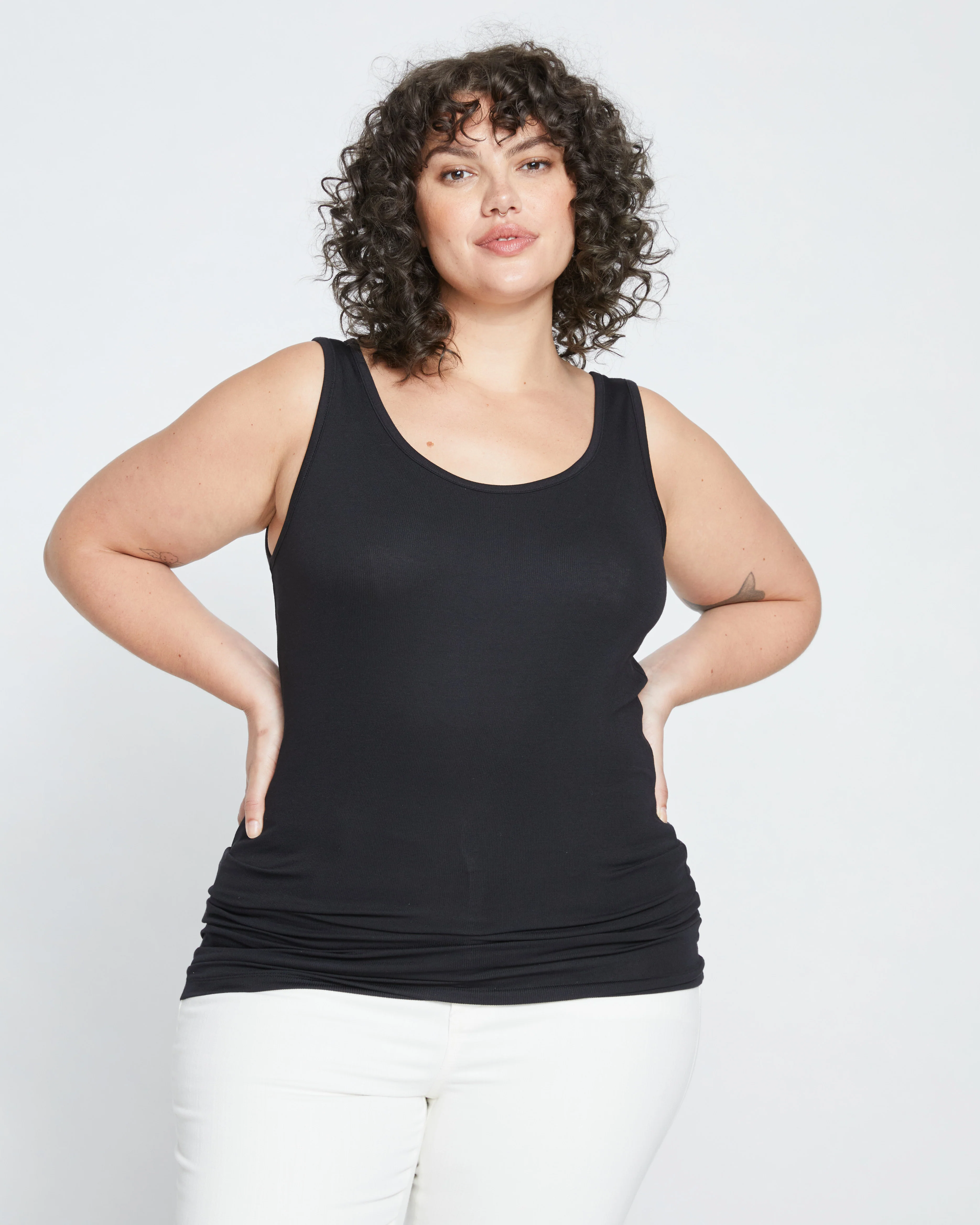 Cloud Rib Tank - Black - Image 5