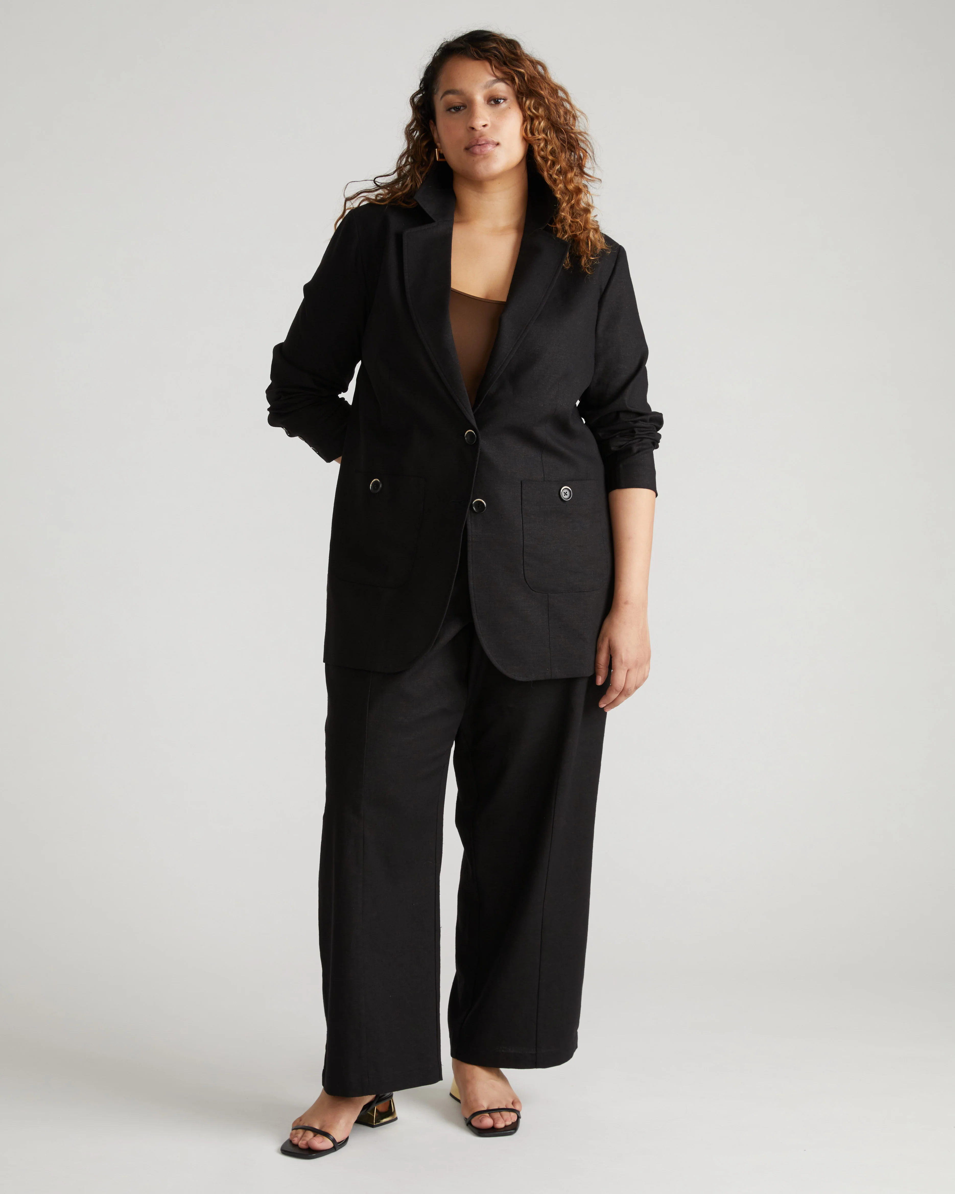 Coastal Linen Pants - Black - Image 5