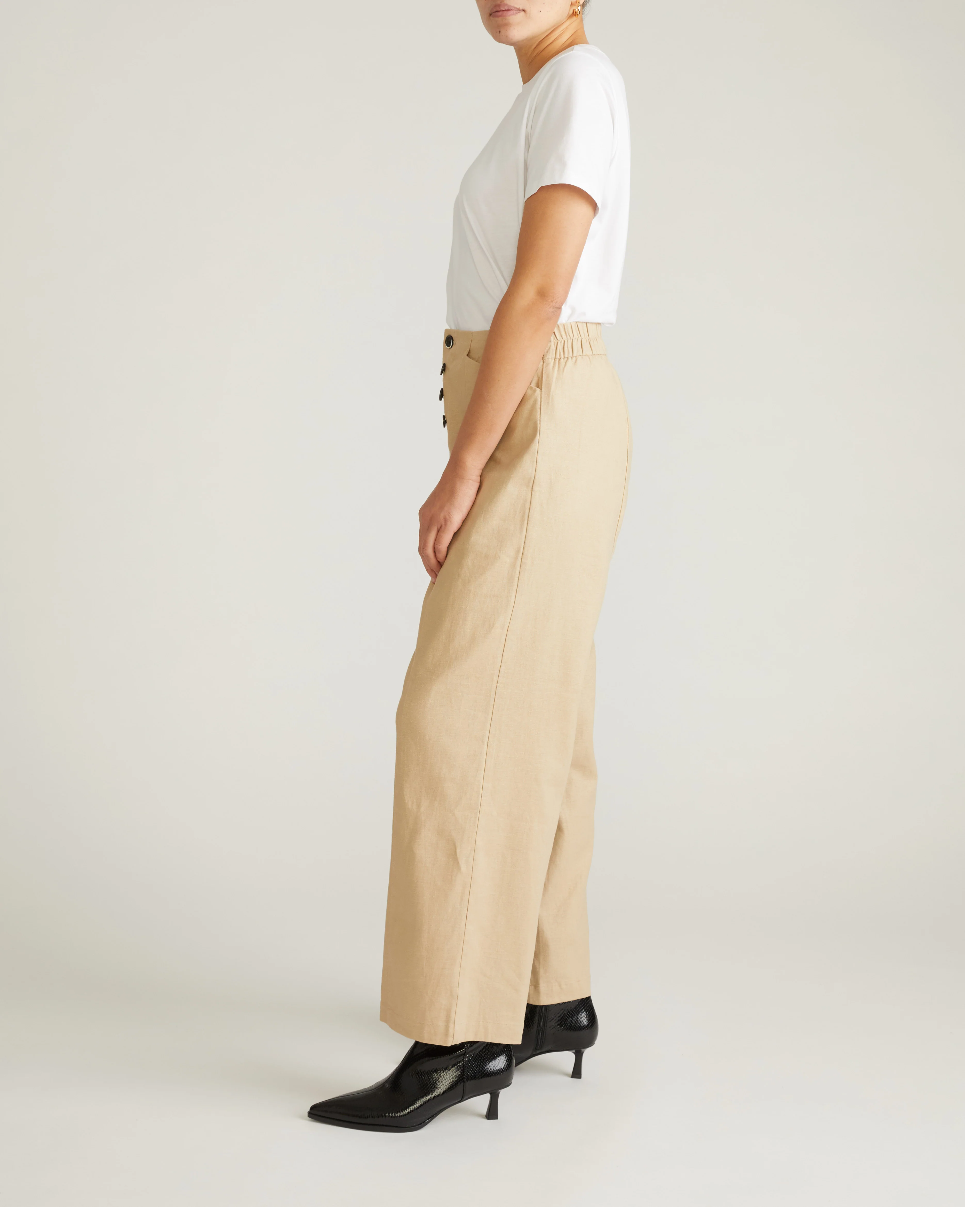 Coastal Linen Pants - Danish Coffee - Image 5