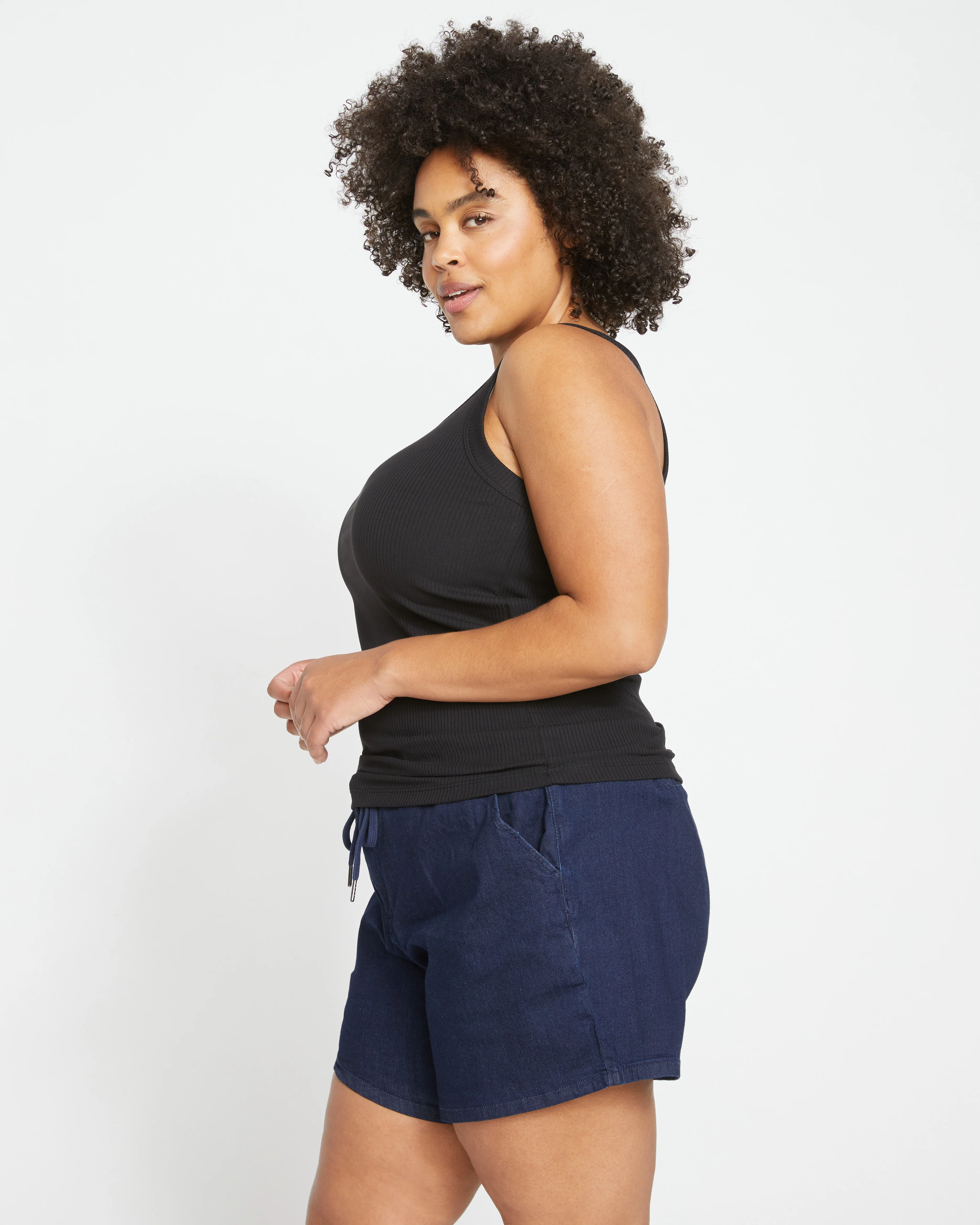 ComfortDenim Marche Shorts - Dark Indigo - Image 3