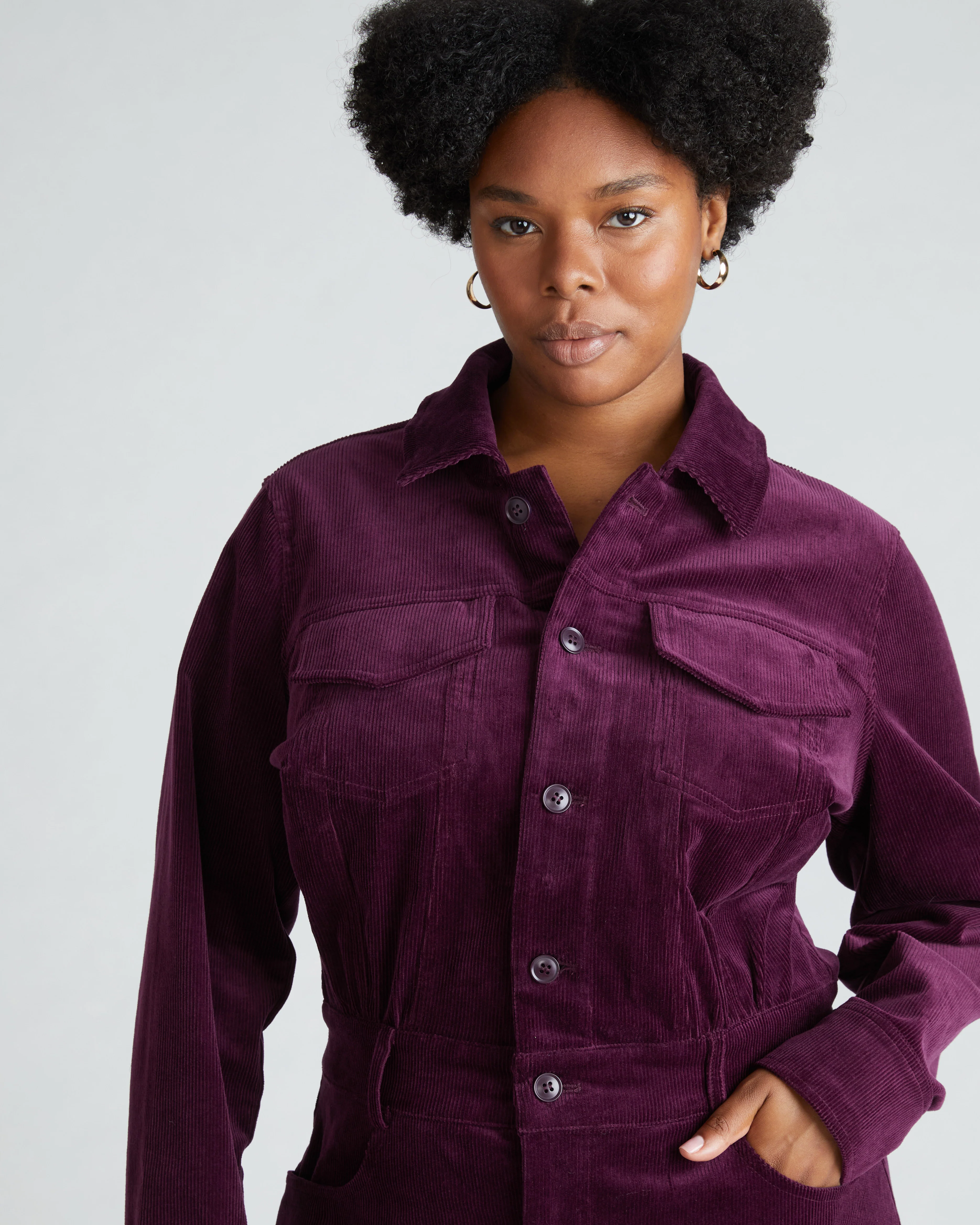 Dakota Corduroy Dress - Gamay - Image 3