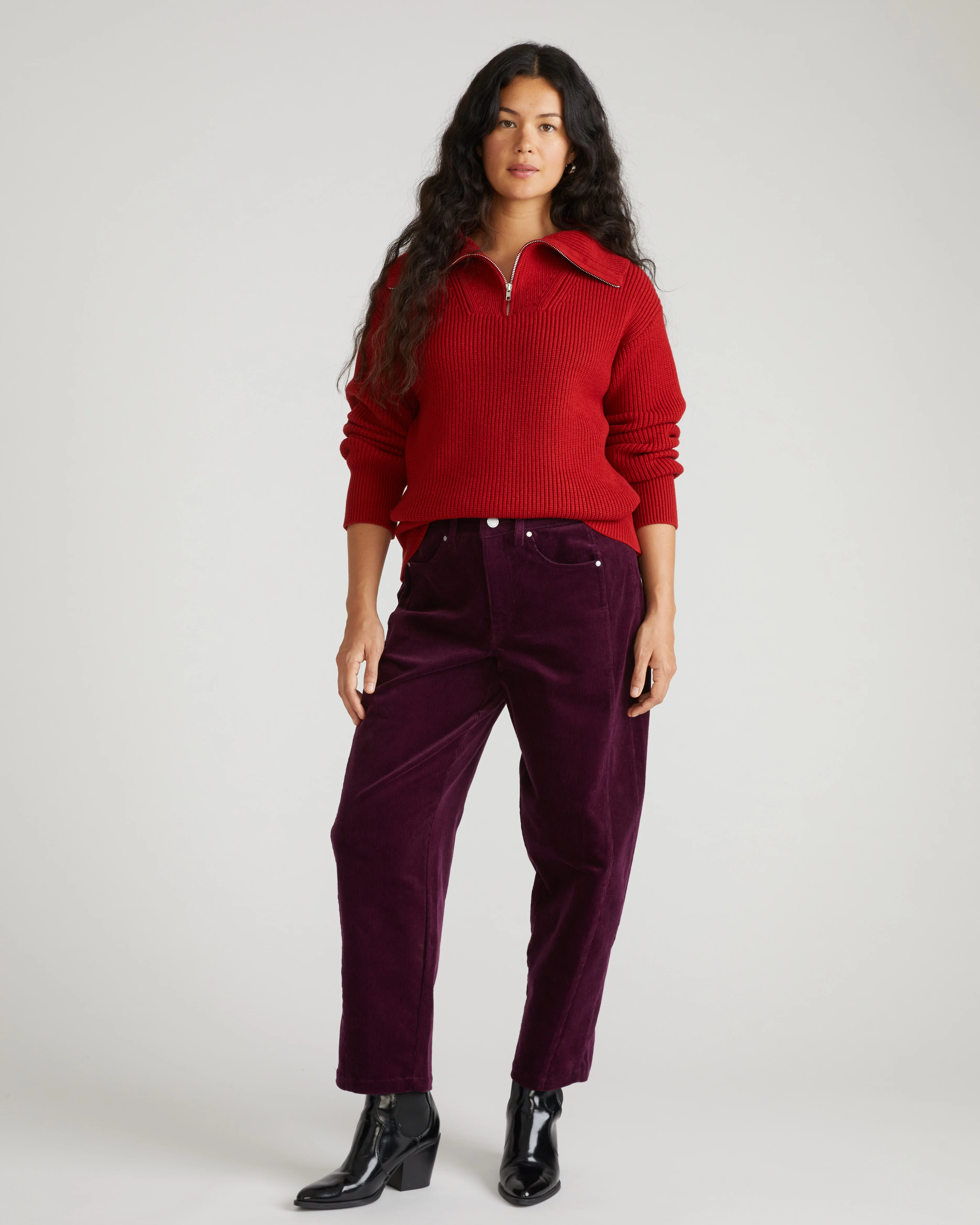 Dakota Twisted Leg Corduroy Pants - Gamay - Image 7