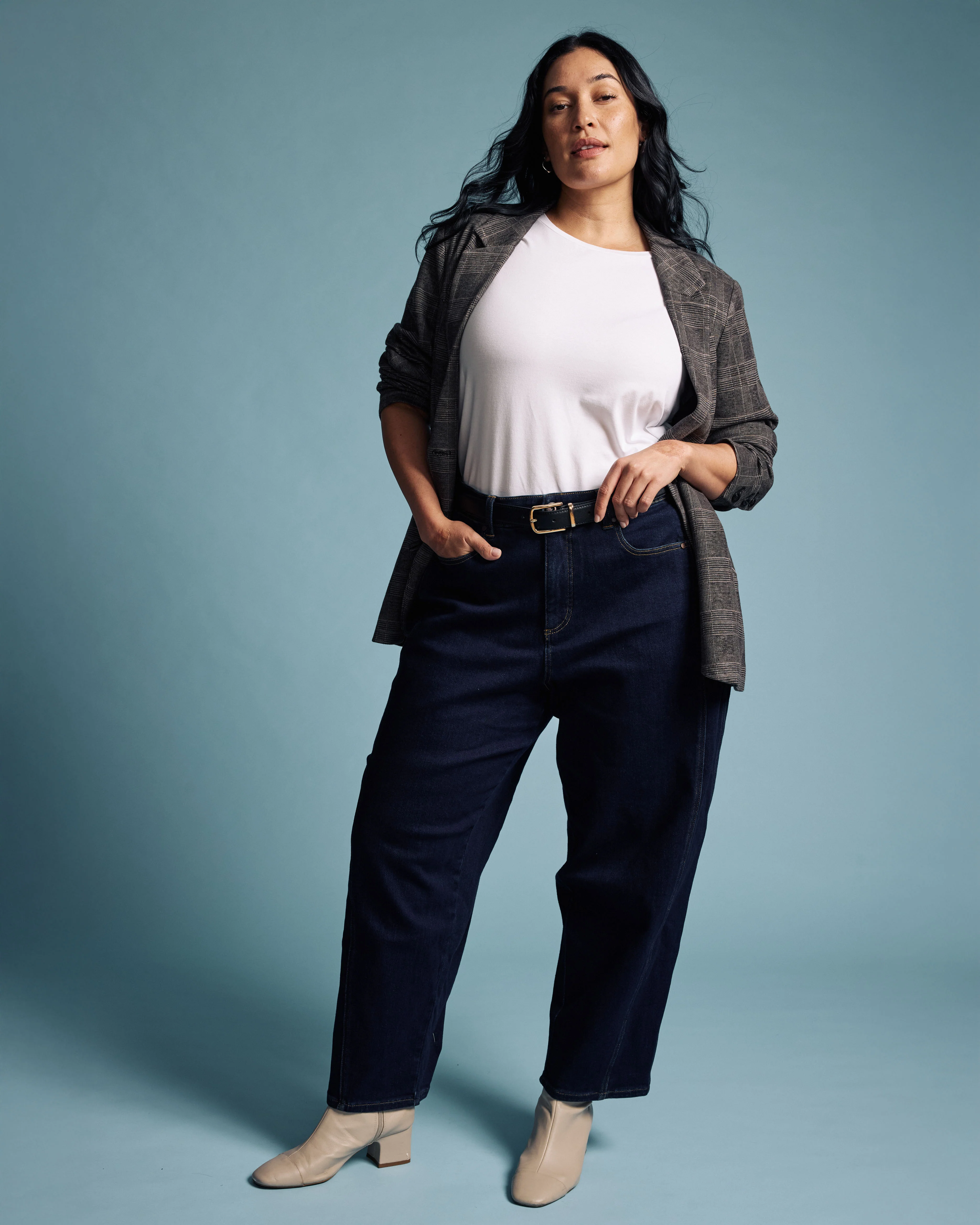 Dakota Twisted Leg Jeans - Dark Indigo - Image 2