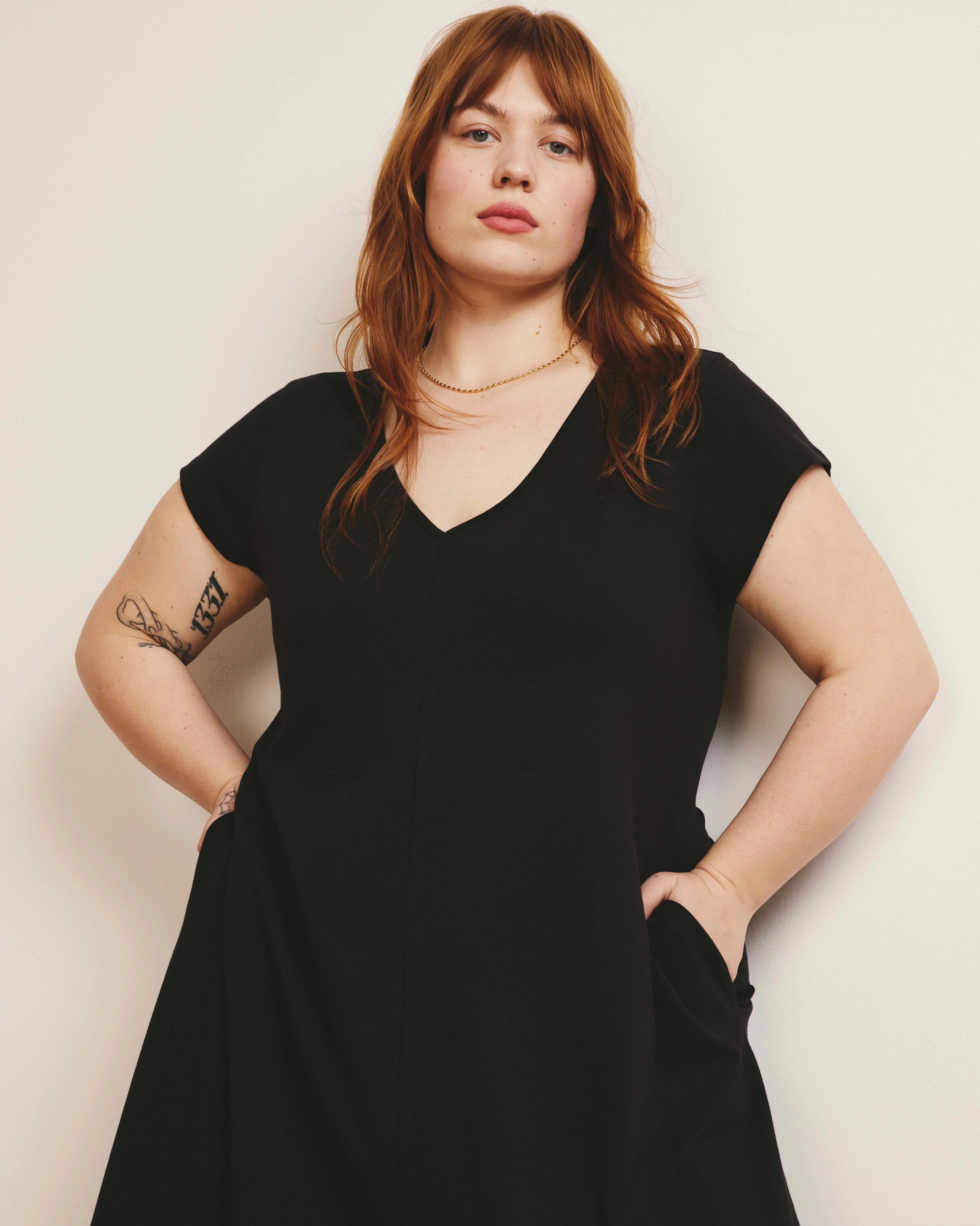 Danna Jersey Dress - Black - Image 2