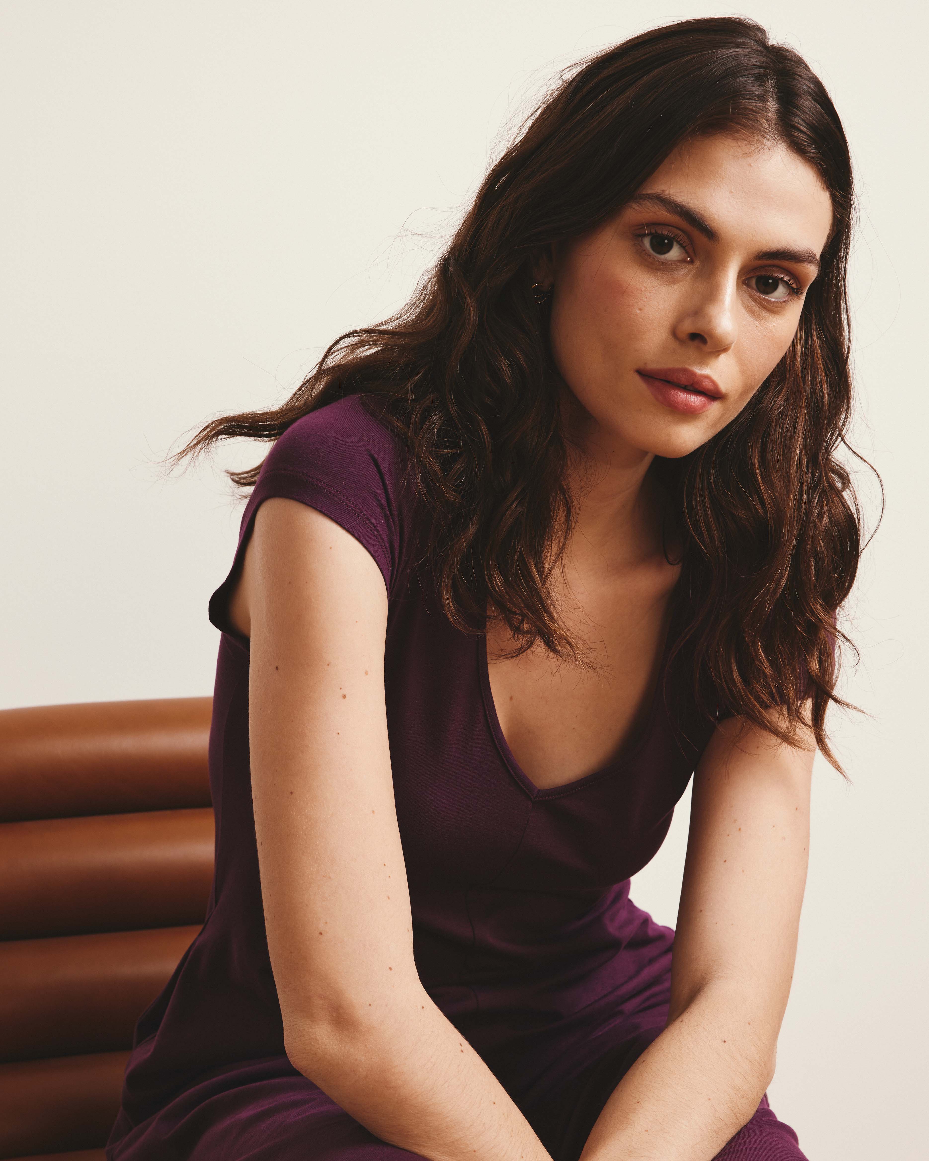 Danna Jersey Dress - Gamay - Image 7