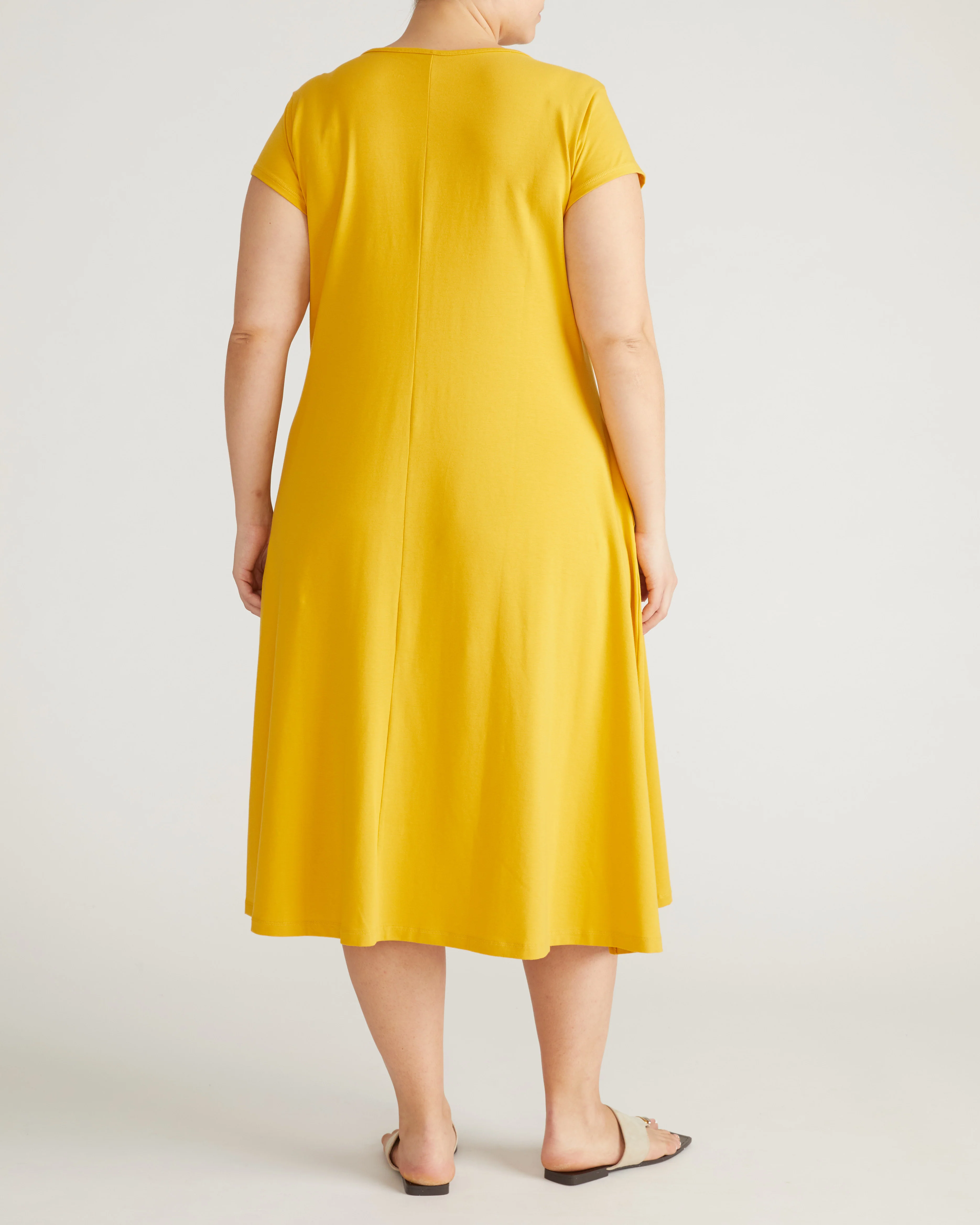 Danna Jersey Dress - Goldenrod - Image 4