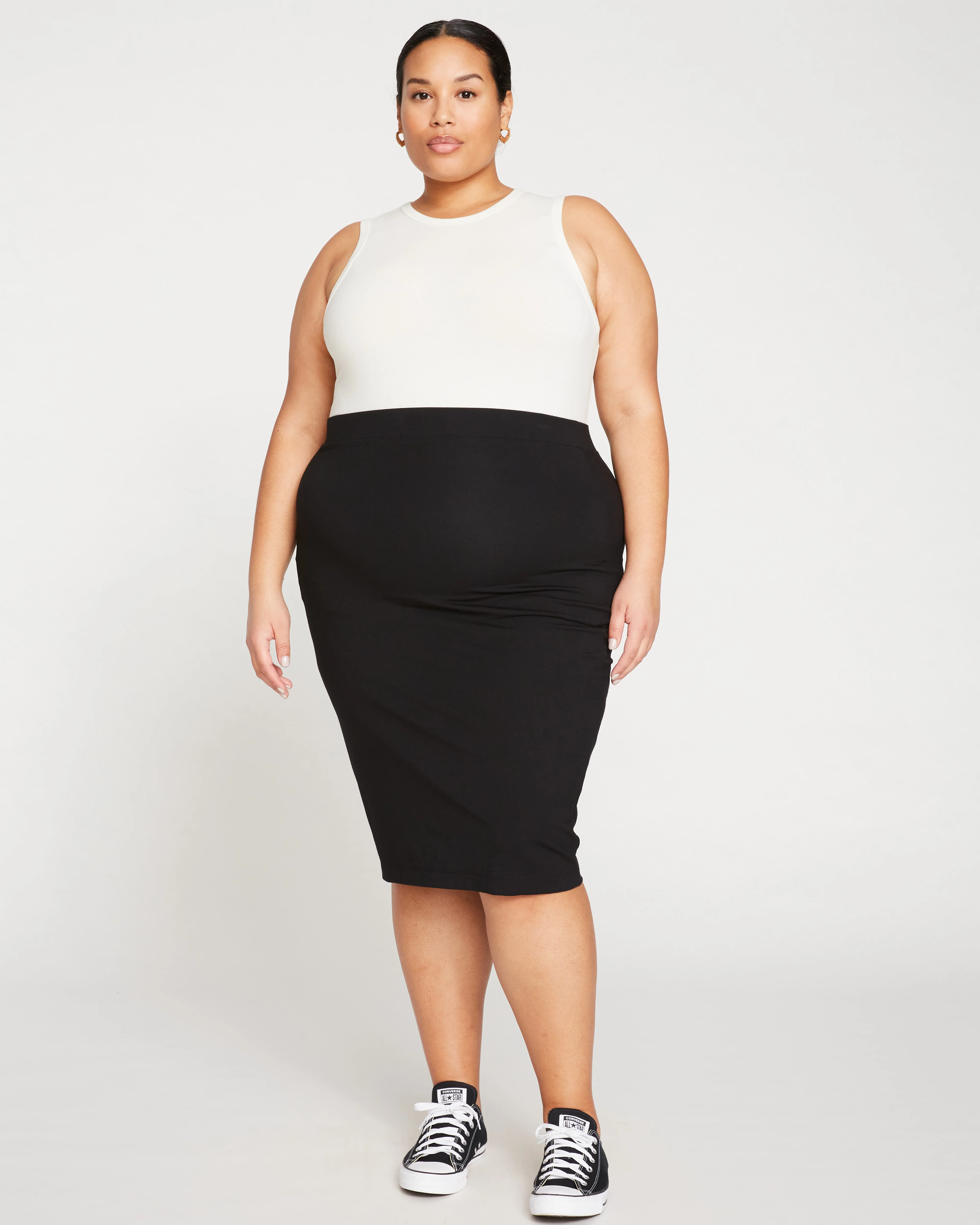 Danube Jersey Skirt - Black - Image 5