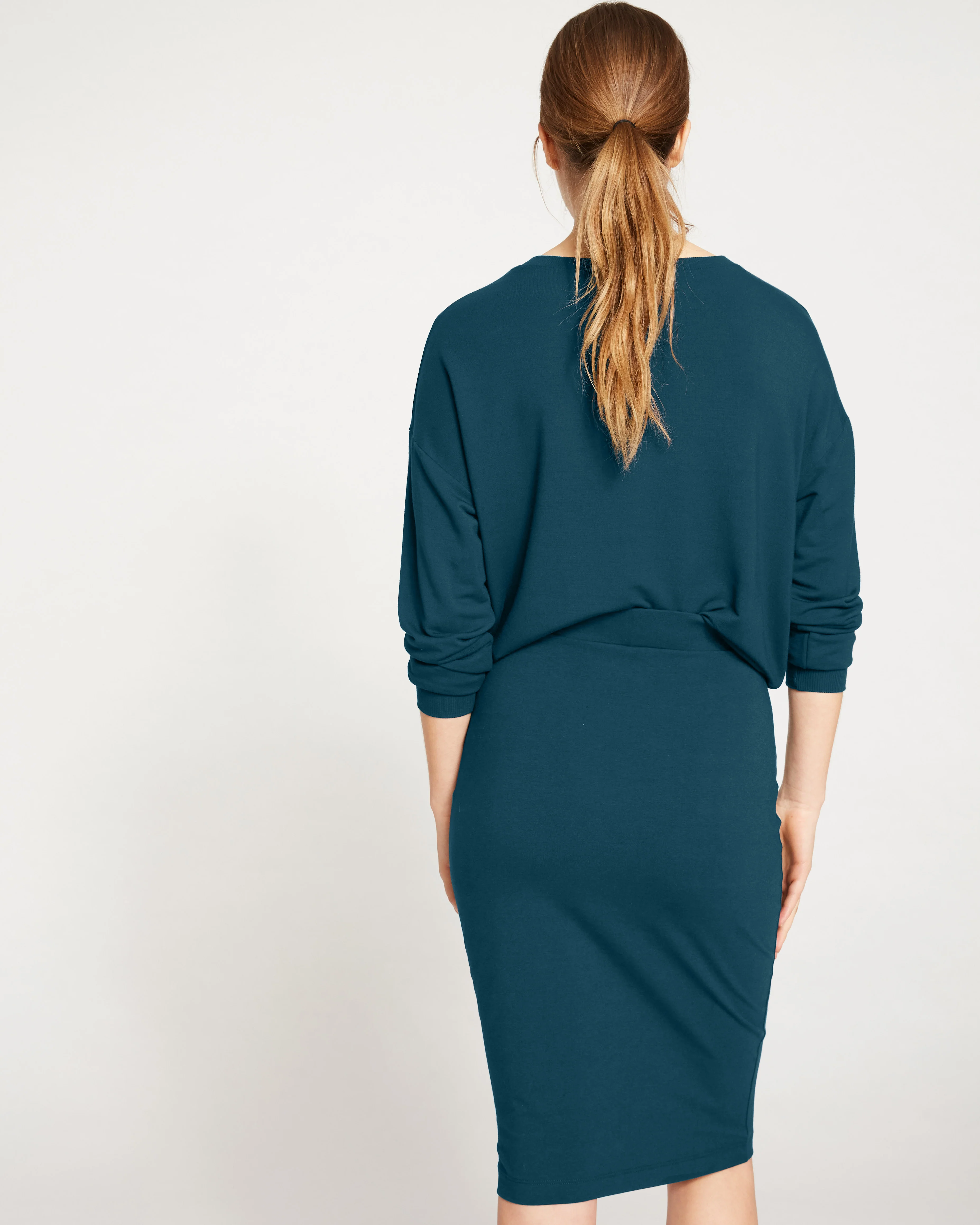 Danube Jersey Skirt - Deep Sea - Image 5