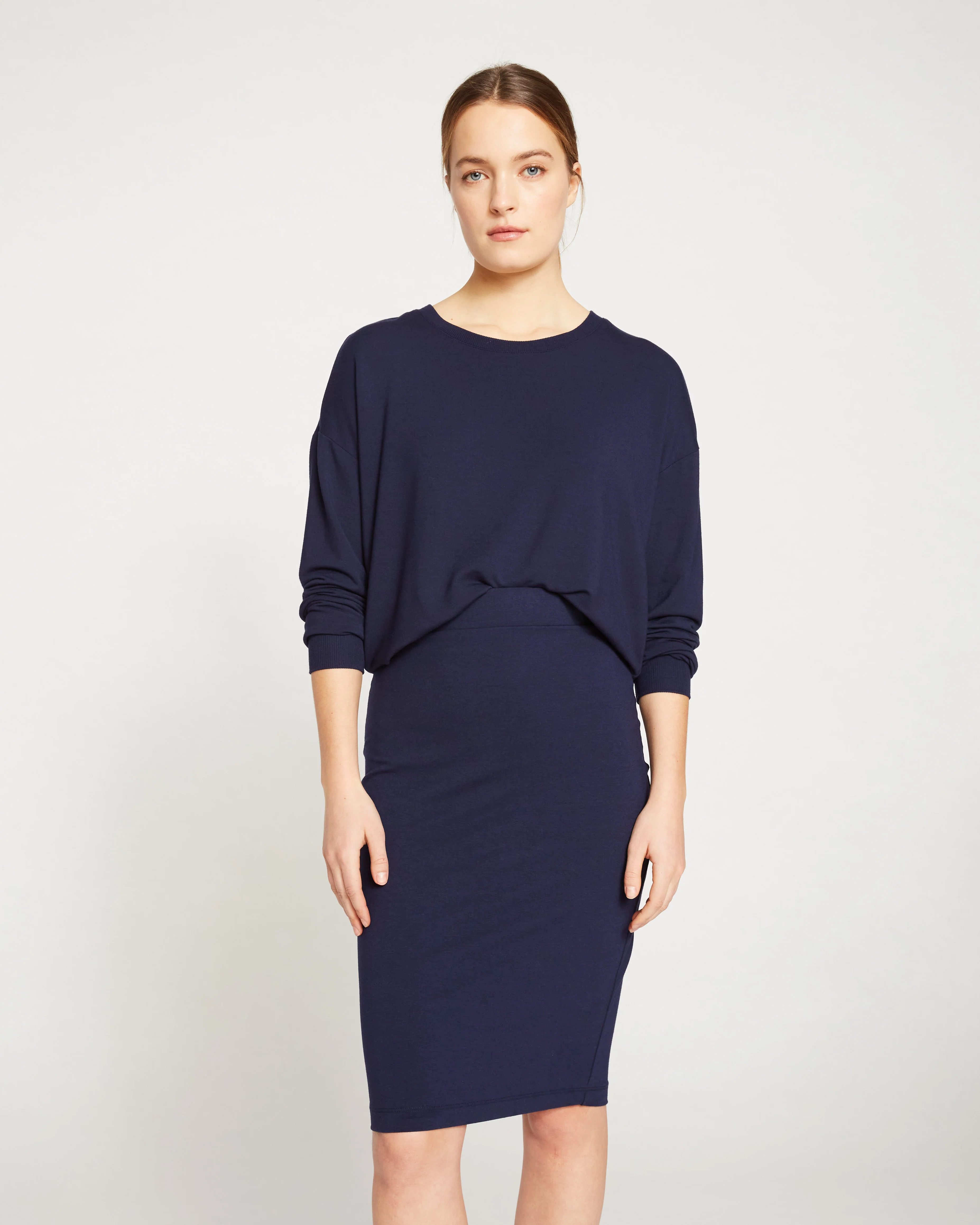 Danube Jersey Skirt - Midnight - Image 3