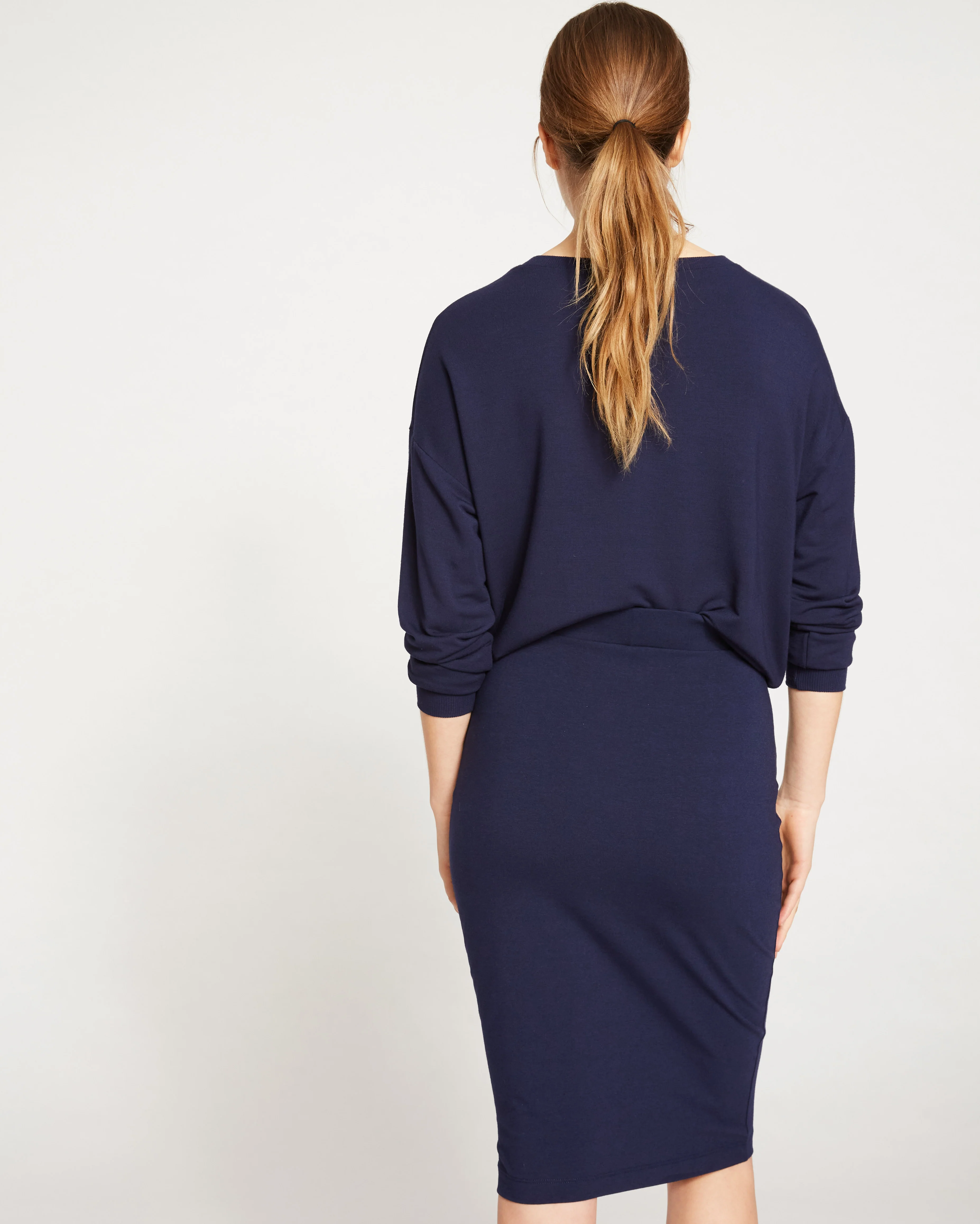 Danube Jersey Skirt - Midnight - Image 5